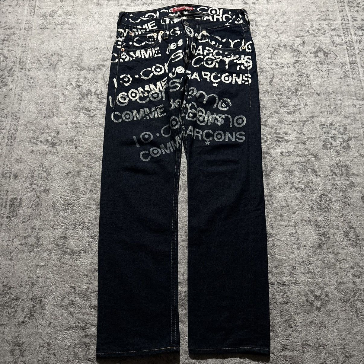 Junya Watanabe new JUNYA WATANABE punk silver studded low rise