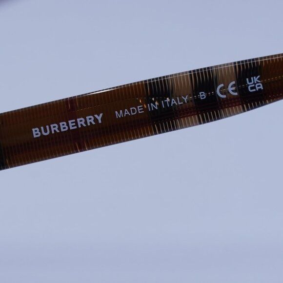 Burberry Burberry BE4348 396673 Square Sunglasses Brown Check Frame Size ONE SIZE - 8 Thumbnail