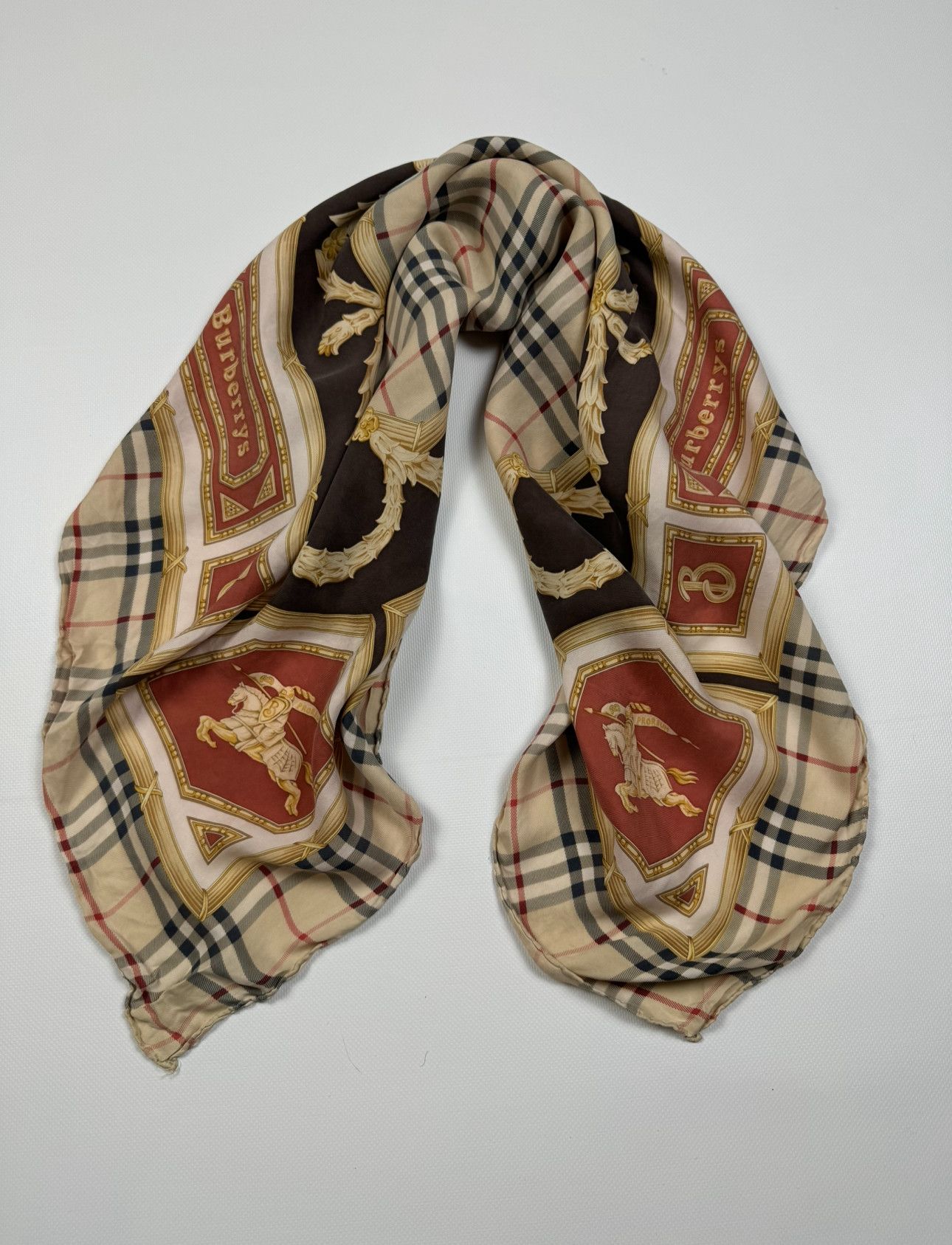 Burberry Burberry Nova Check Silk Scarf Size ONE SIZE - 10 Thumbnail