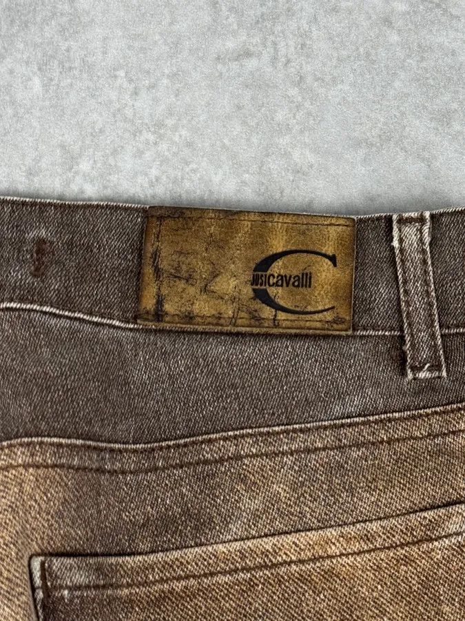Roberto Cavalli SS2004 Cavalli Brown Overprint Sunset Pants Size 25" / US 0 / IT 36 - 11 Thumbnail