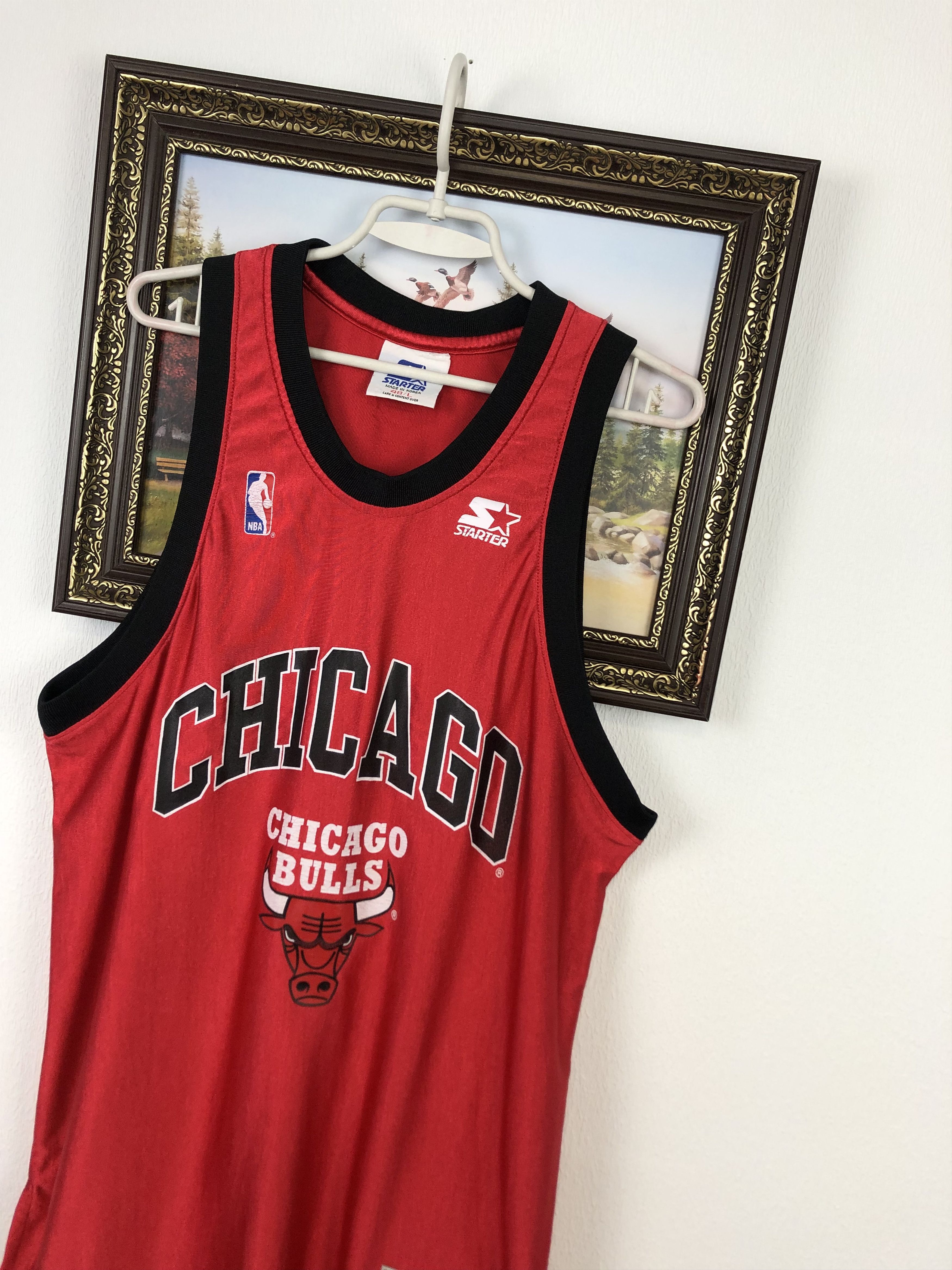 Starter Vintage Starter NBA Chicago Bulls Shirt Rare Jersey Hype Size US L / EU 52-54 / 3 - 4 Thumbnail