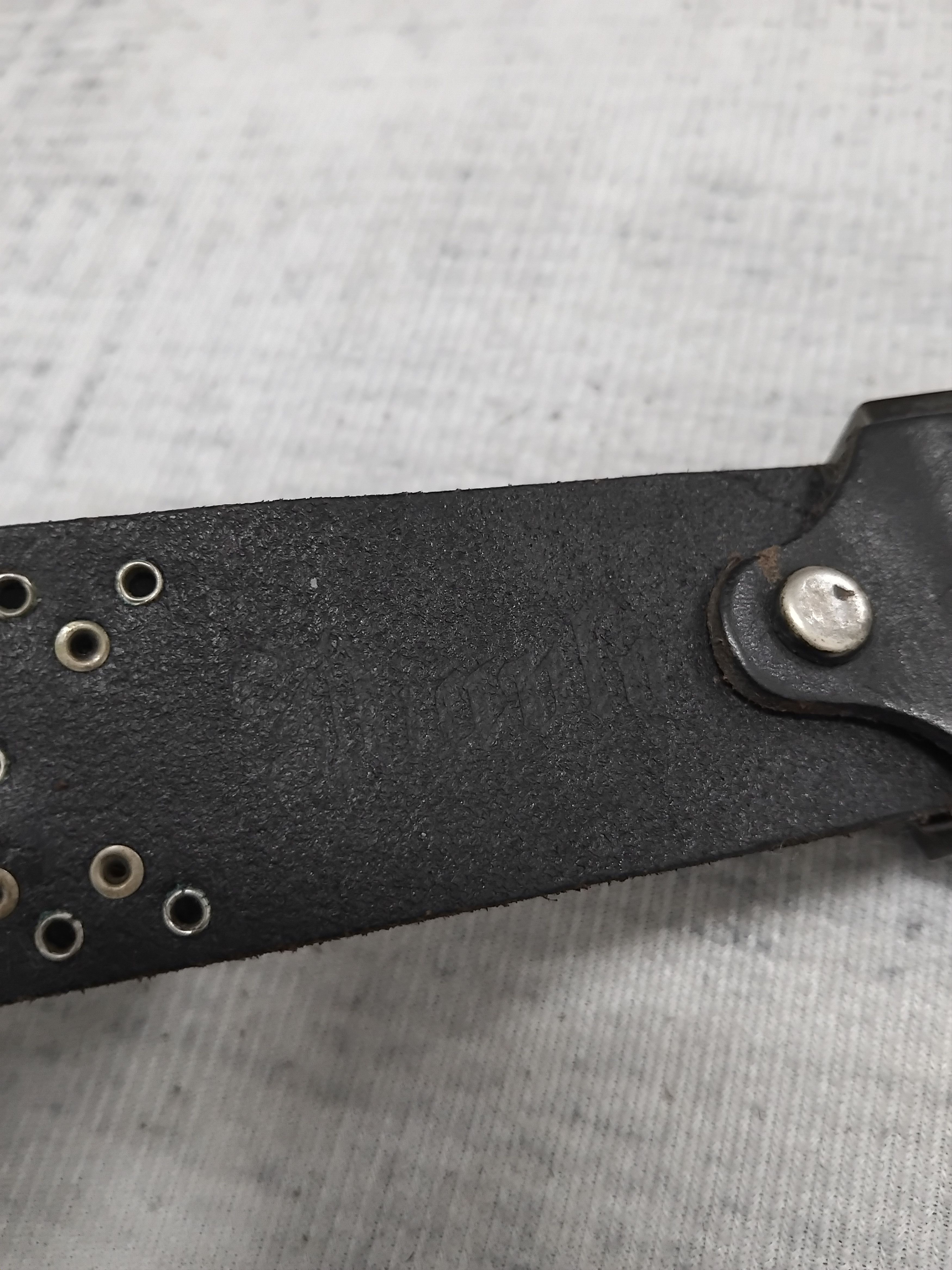 Japanese Brand 💥Diablo punk rock style black colour leather belt Size ONE SIZE - 16 Thumbnail
