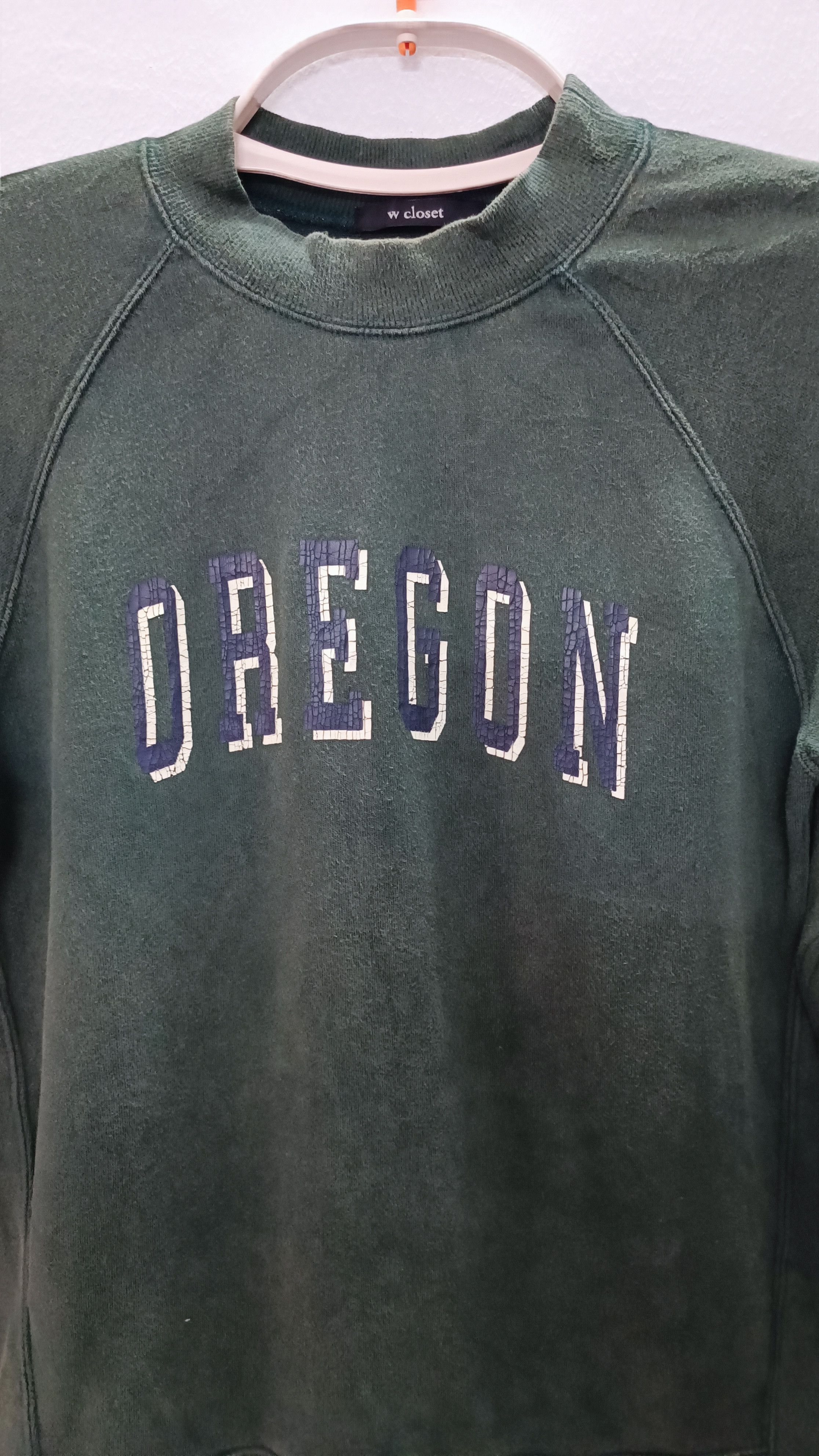 Designer × Japanese Brand × Vintage Green Vintage Look W Closet Sweatshirts Size US M / EU 48-50 / 2 - 4 Thumbnail