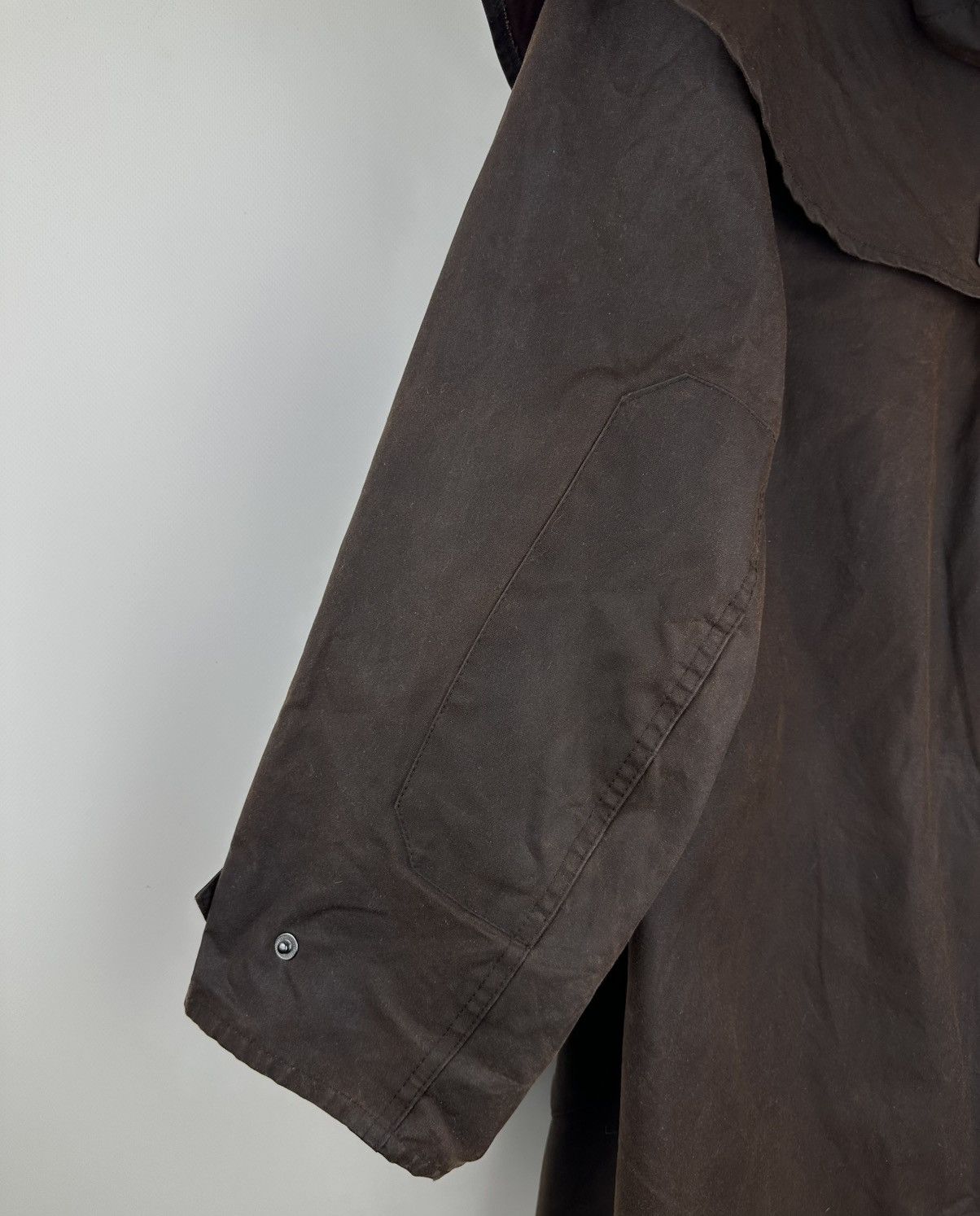 Barbour Barbour Stockman Waxed Cotton Hooded Long Coat Brown Size M Size US M / EU 48-50 / 2 - 9 Thumbnail