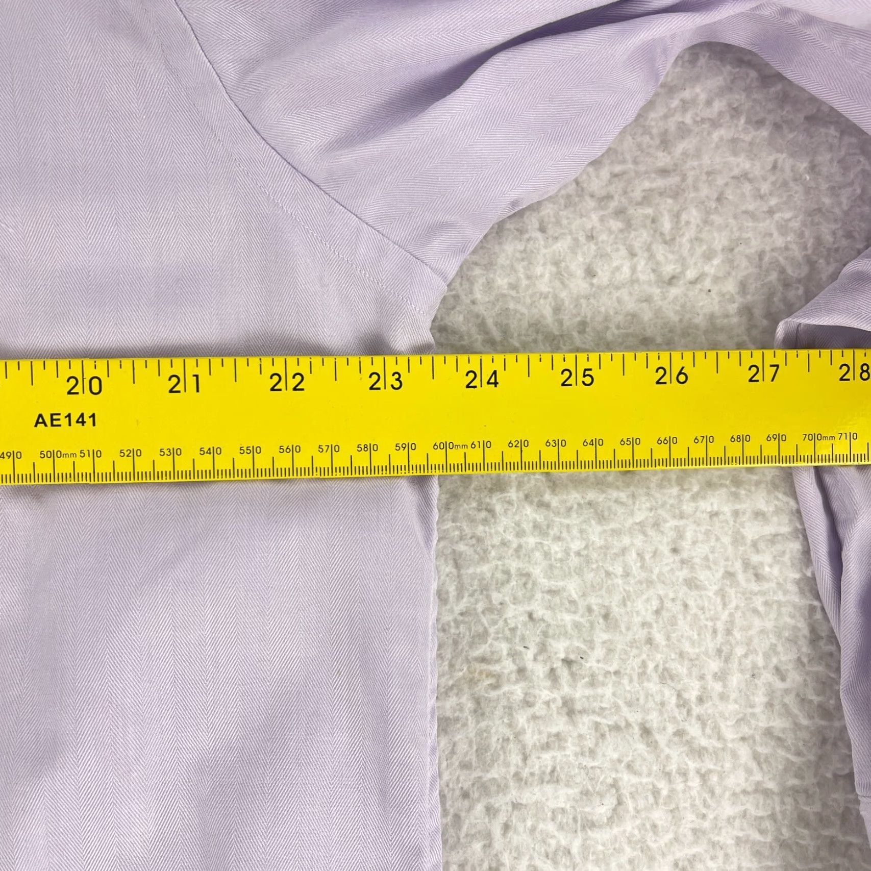 Eton Eton Purple Classic Fit Button-Up Dress Shirt Mens Long Sleeve 100% Cotton Size Large Size 42R - 6 Thumbnail