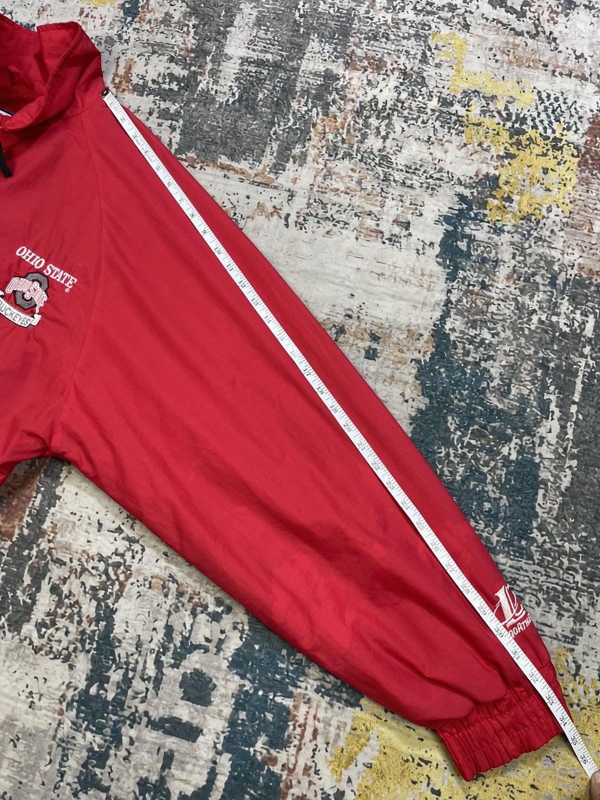Logo Athletic Vintage 90s Ohio State Buckeyes Windbreaker Jacket Size US L / EU 52-54 / 3 - 16 Thumbnail