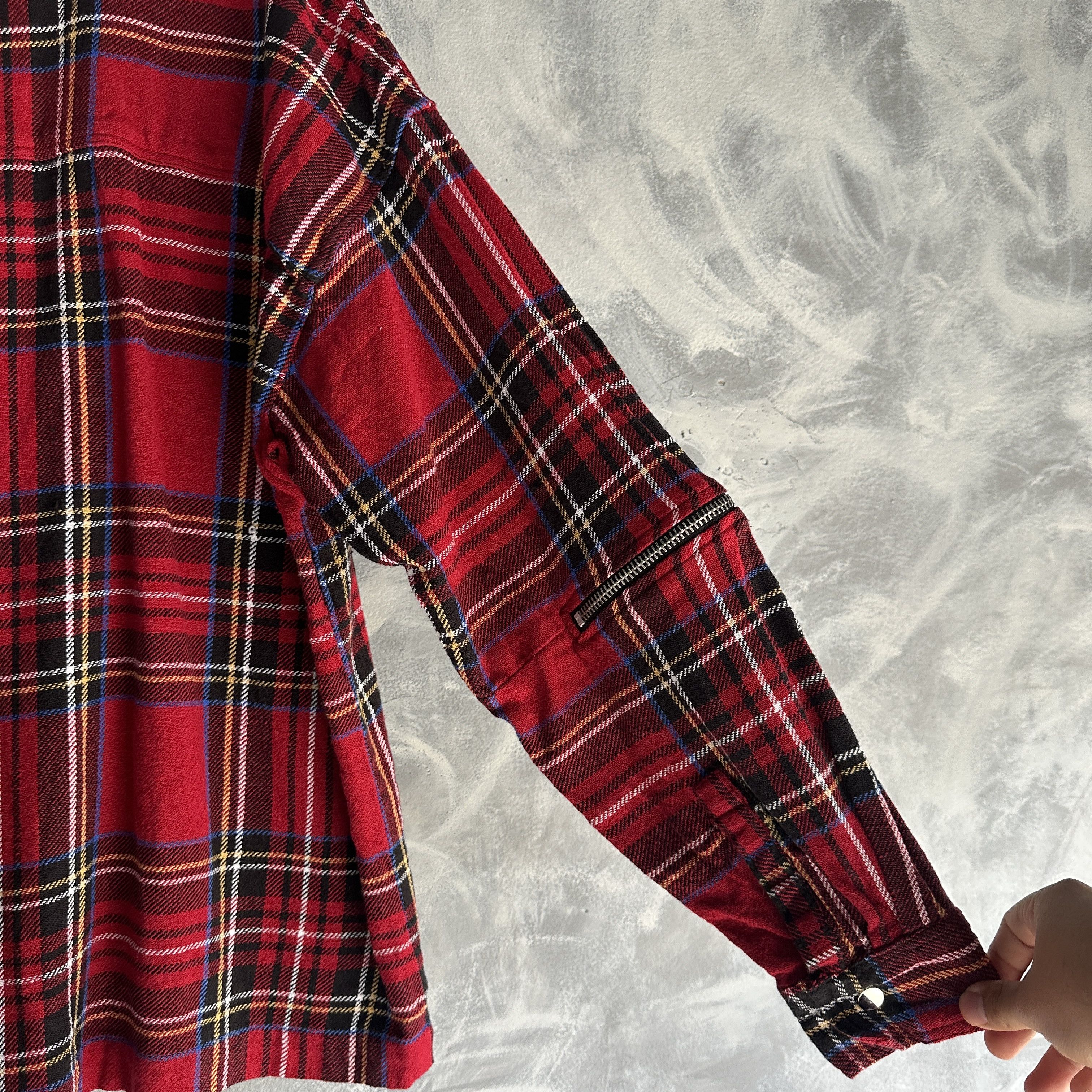 MNML MNML Jacket Men’s Plaid Streetwear Distressed Patchwork Size US L / EU 52-54 / 3 - 9 Thumbnail