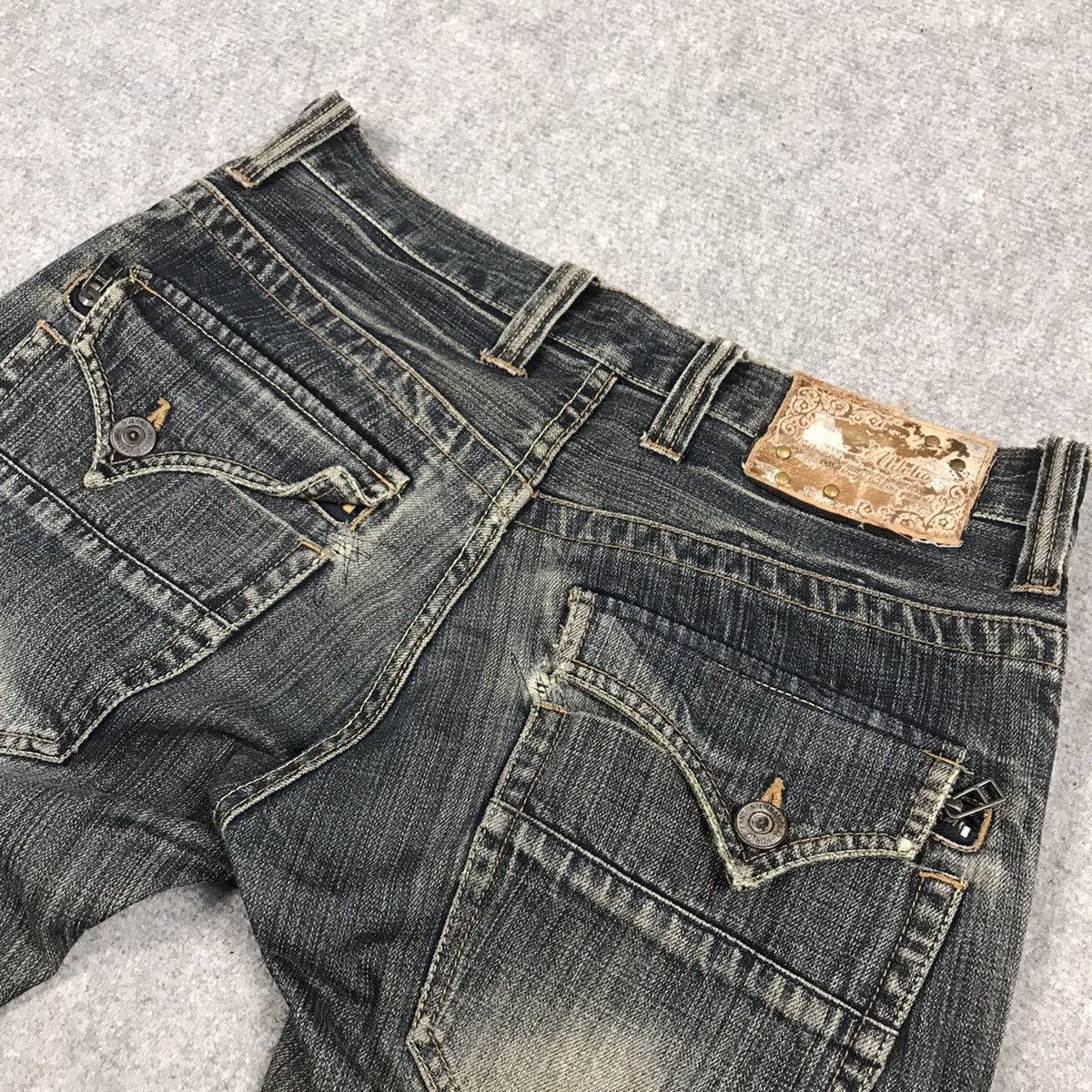 14th Addiction × If Six Was Nine FLARED🔥BOOTCUT ALDELIO JAPAN DISTRESSED DENIM PANTS Size US 30 / EU 46 - 18 Thumbnail