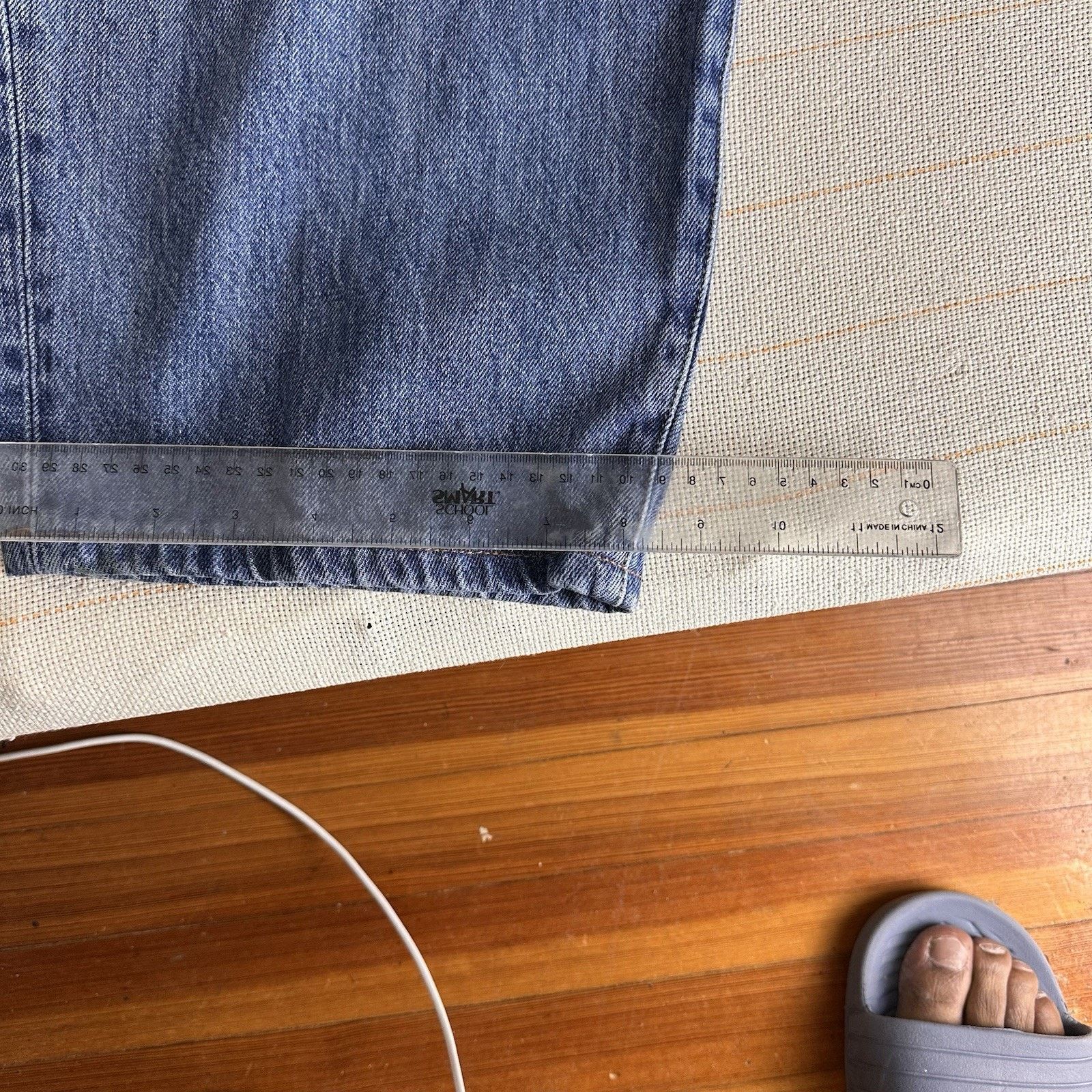 Other Lands End Square Rigger Trad Coupe Classique Denim Jeans Size 30" / US 8 / IT 44 - 5 Thumbnail