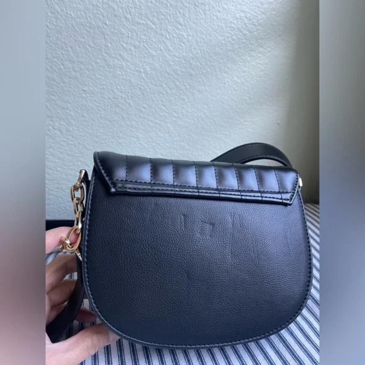 Topshop Topshop - Black leather crossbody bag Size ONE SIZE - 6 Thumbnail