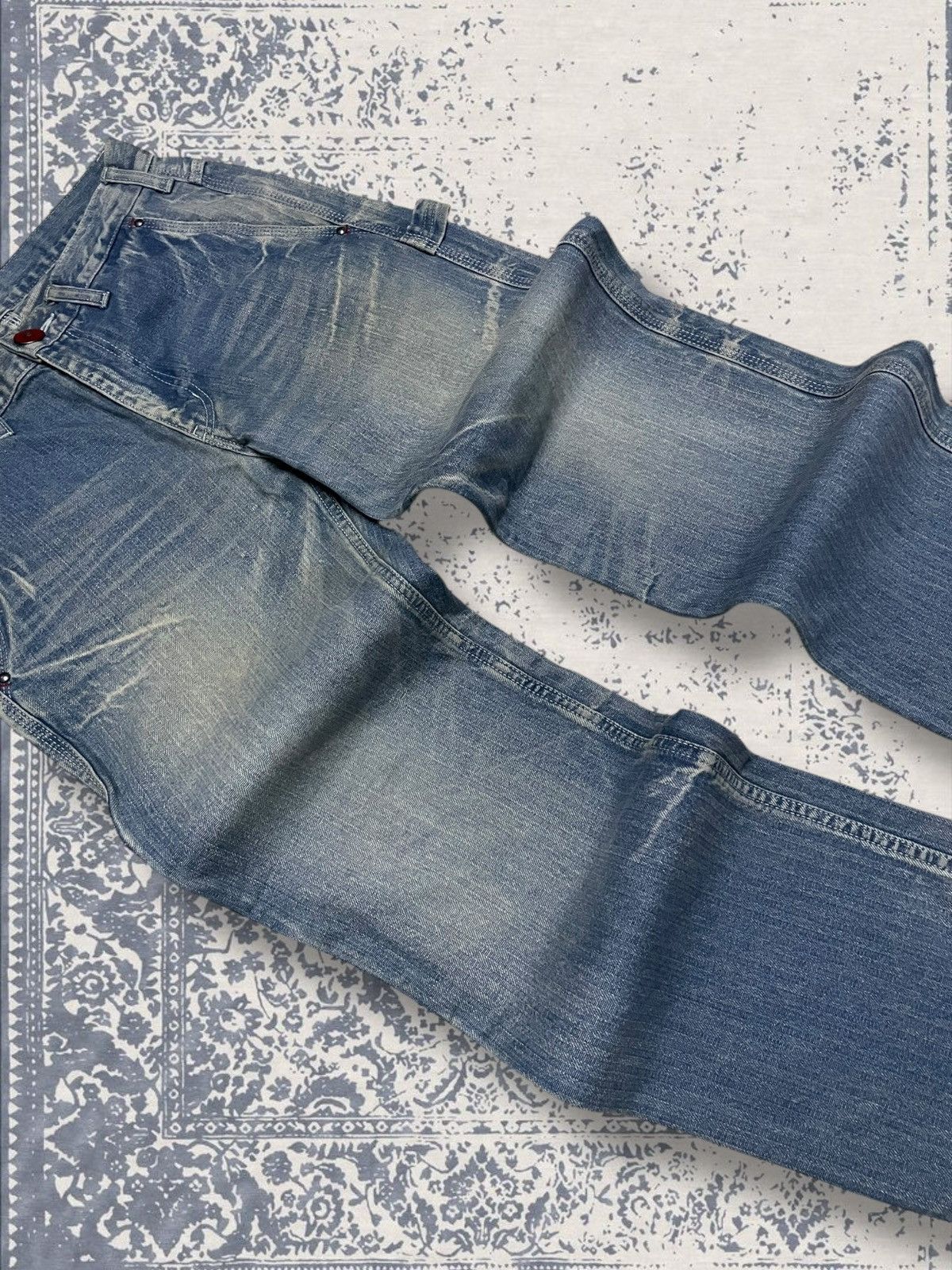 Designer × Japanese Brand × Vintage Vintage Japan Designer Rattle Trap Carpenter Mudwash Denim Size US 30 / EU 46 - 6 Thumbnail