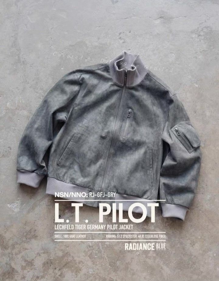 Other Radiance Blue German High Collar Flight Jacket Size US L / EU 52-54 / 3 - 1 Thumbnail
