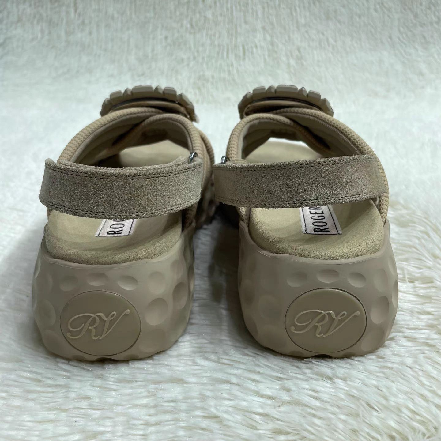 Roger Vivier Roger Vivier Viv' Run Velcro Strap Sandals K15 Size US 7 / IT 37 - 3 Thumbnail