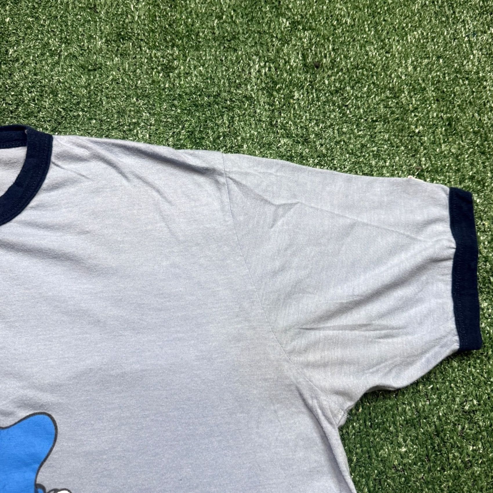 Undefeated VINTAGE Undefeated T Shirt Men's L Blue Short Sleeve Crew Neck Ringer Logo Cotton 2000s Summer Streetwear Mens Size US L / EU 52-54 / 3 - 5 Thumbnail
