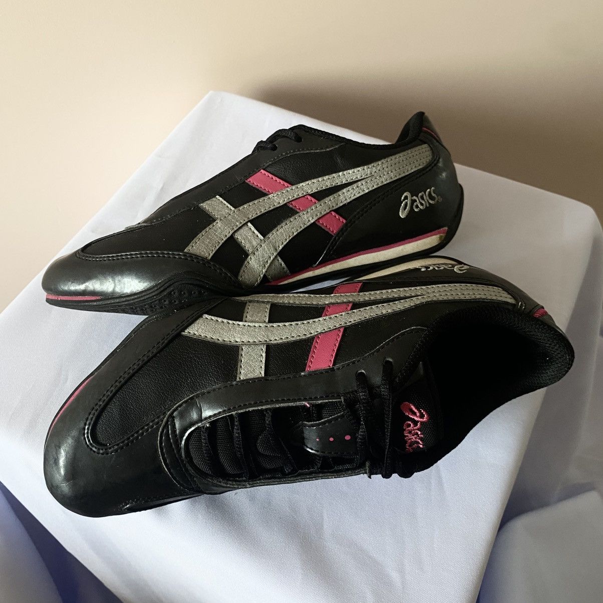 Asics × Onitsuka Tiger × Vintage Japan Asics Onitsuka Tiger Lotus Black Shoes Sneakers Y2K Size US 8 / IT 38 - 2 Thumbnail