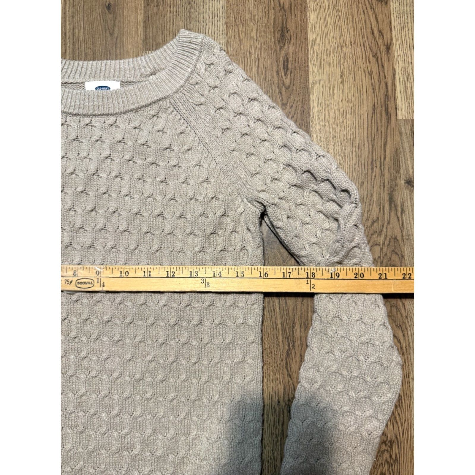Old Navy Old Navy Sweater Women's Small Brown Crewneck Pullover Knit Long Sleeve Casual Fall Spring Winter Regular Fit Mens? Ladies Size S / US 4 / IT 40 - 6 Thumbnail