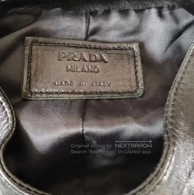 Prada Prada Black Leather Men's Jacket. Size US S / EU 44-46 / 1 - 4 Thumbnail
