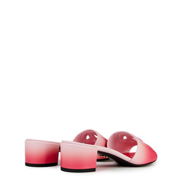 Dolce & Gabbana o1g2r1mq1024 Calfskin Heeled Mules in Rosa Size US 8 / IT 38 - 4 Thumbnail
