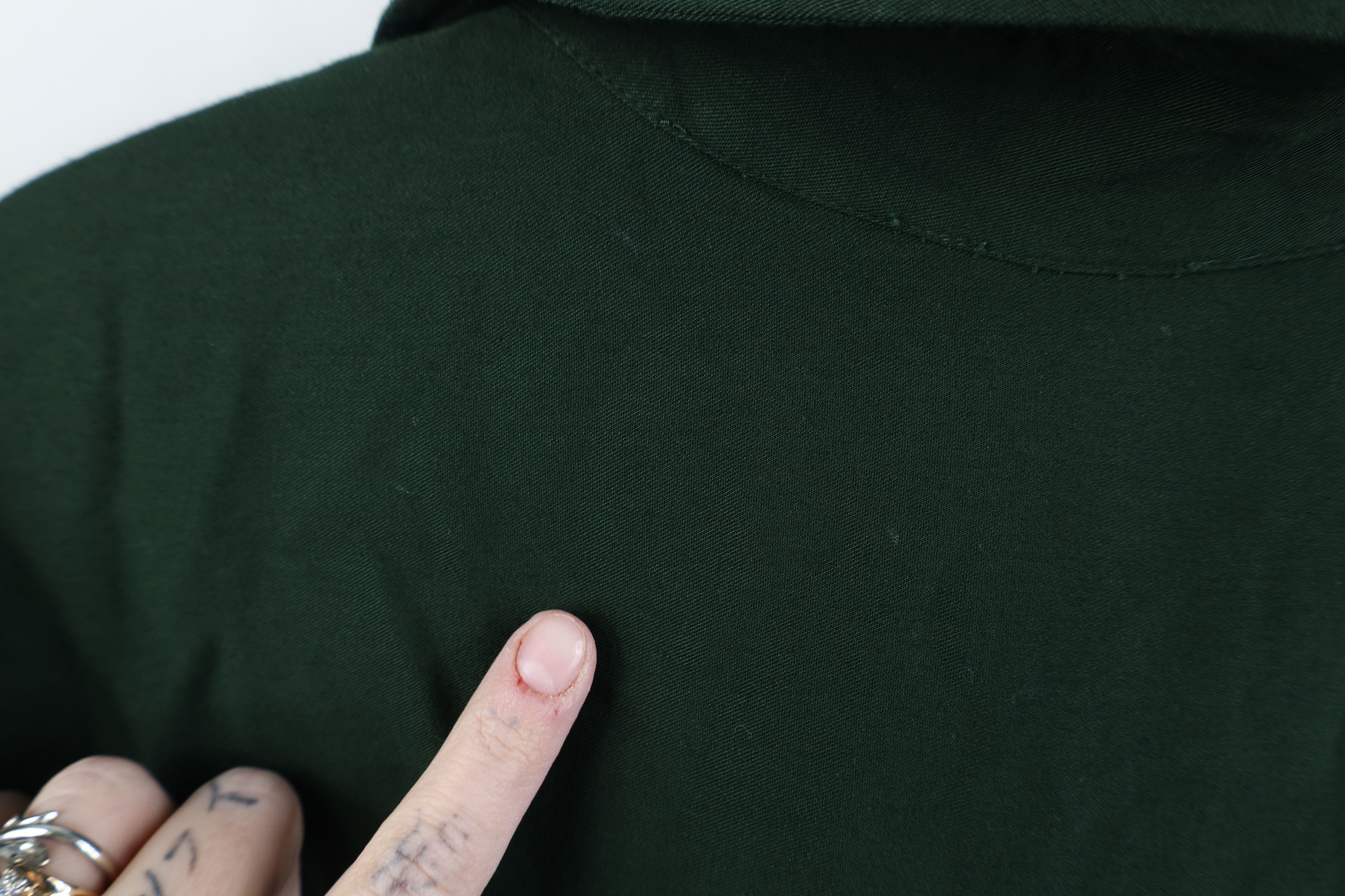 Vintage Vintage 90s Streetwear Gabardine Short Sleeve Button Shirt Size US M / EU 48-50 / 2 - 8 Thumbnail