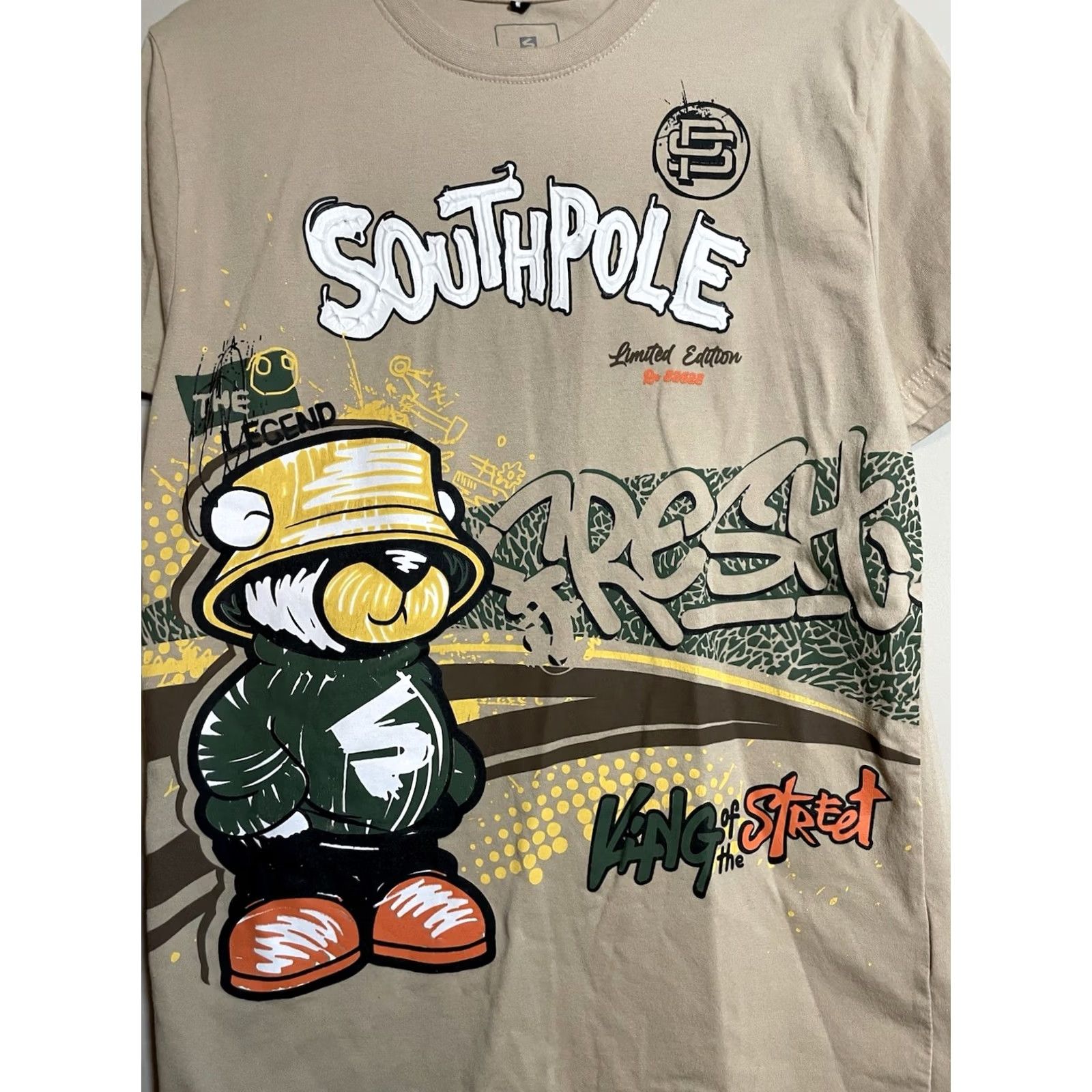 Southpole VINTAGE Southpole Graphic T-shirt Men's M Beige Limited Edition Size US M / EU 48-50 / 2 - 2 Thumbnail