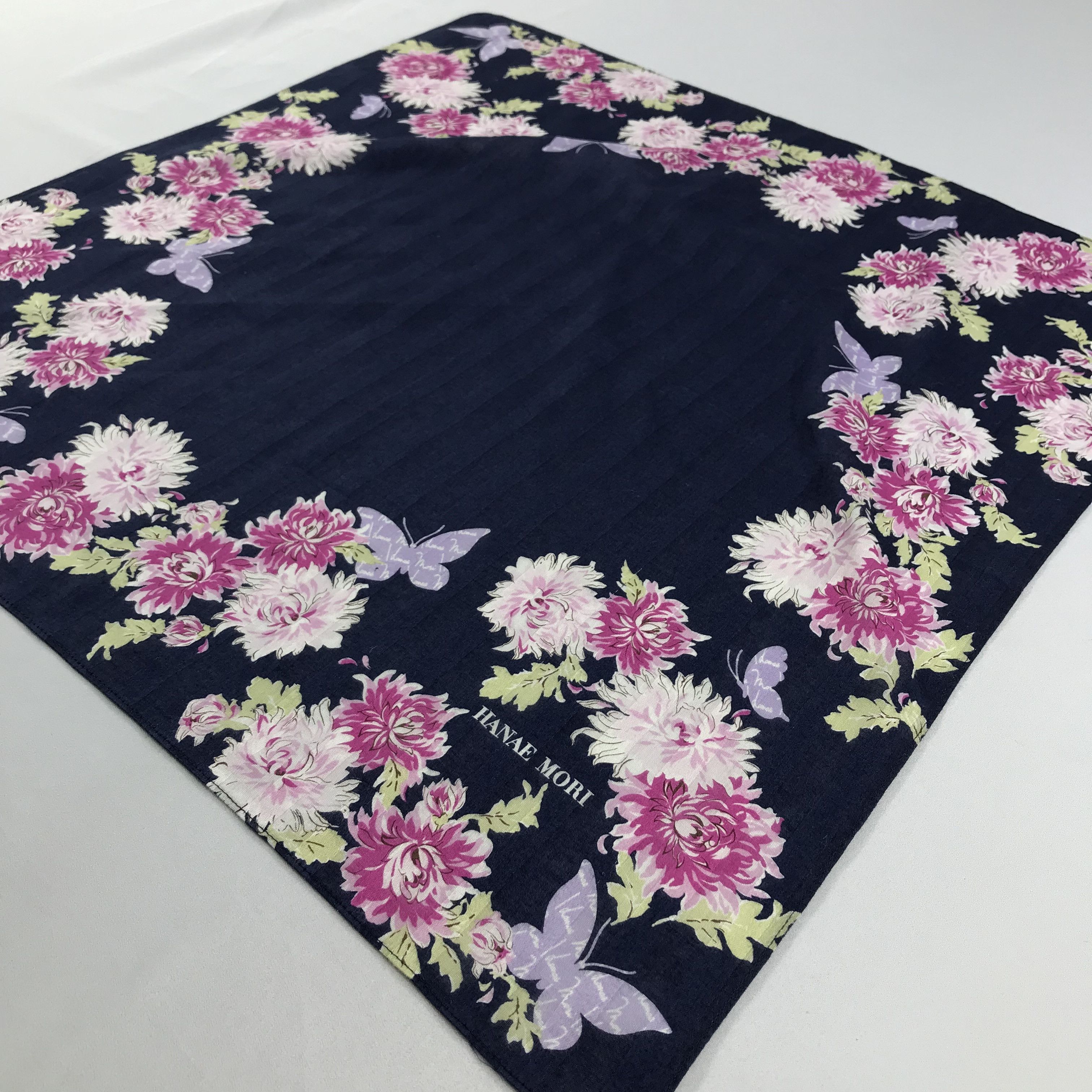 Hanae Mori × Vintage Hanae Mori Bandana / Handkerchief / Neckerchief - S2059 Size ONE SIZE - 2 Thumbnail