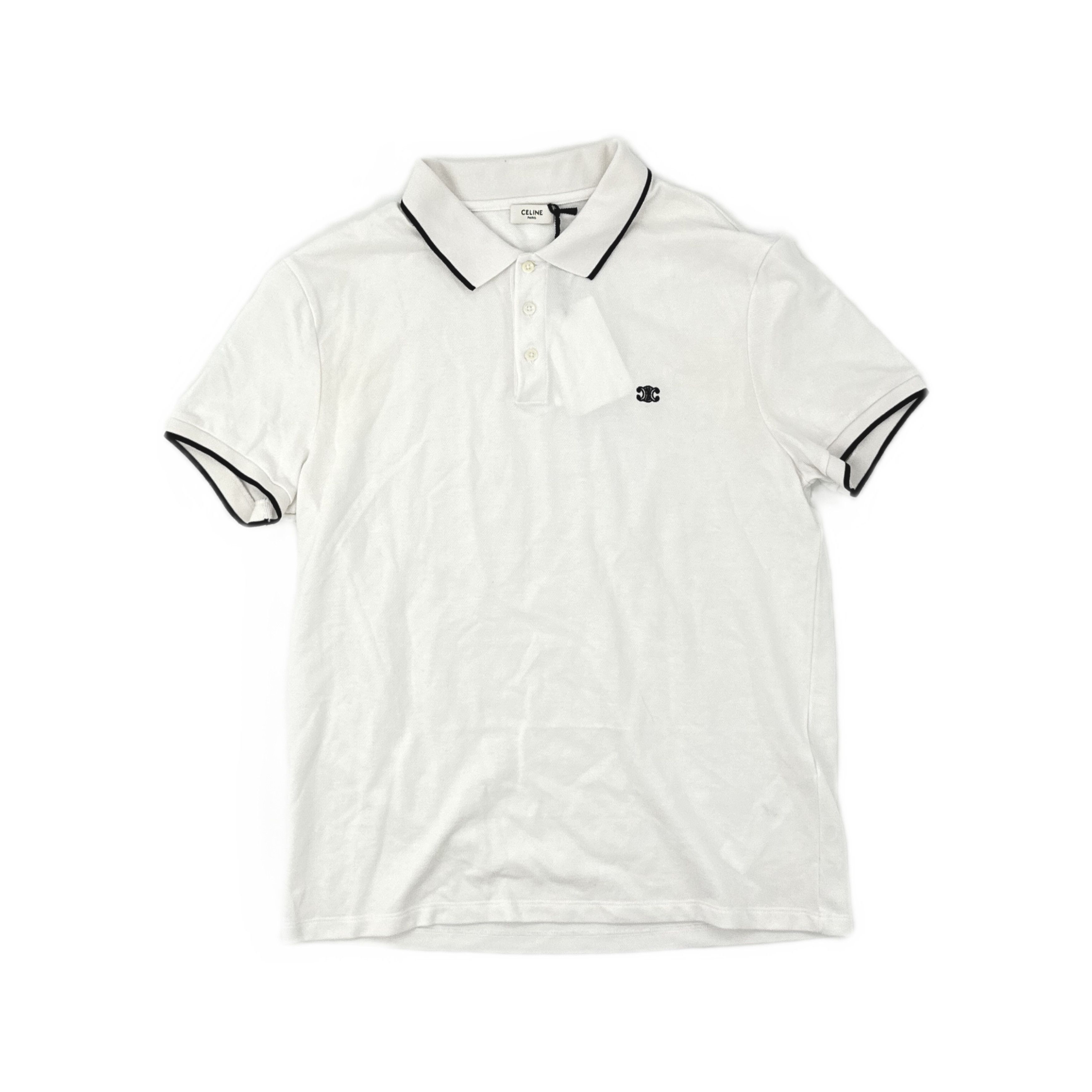 Celine Celine Logo Polo Shirt Size L Size US L / EU 52-54 / 3 - 1 Thumbnail