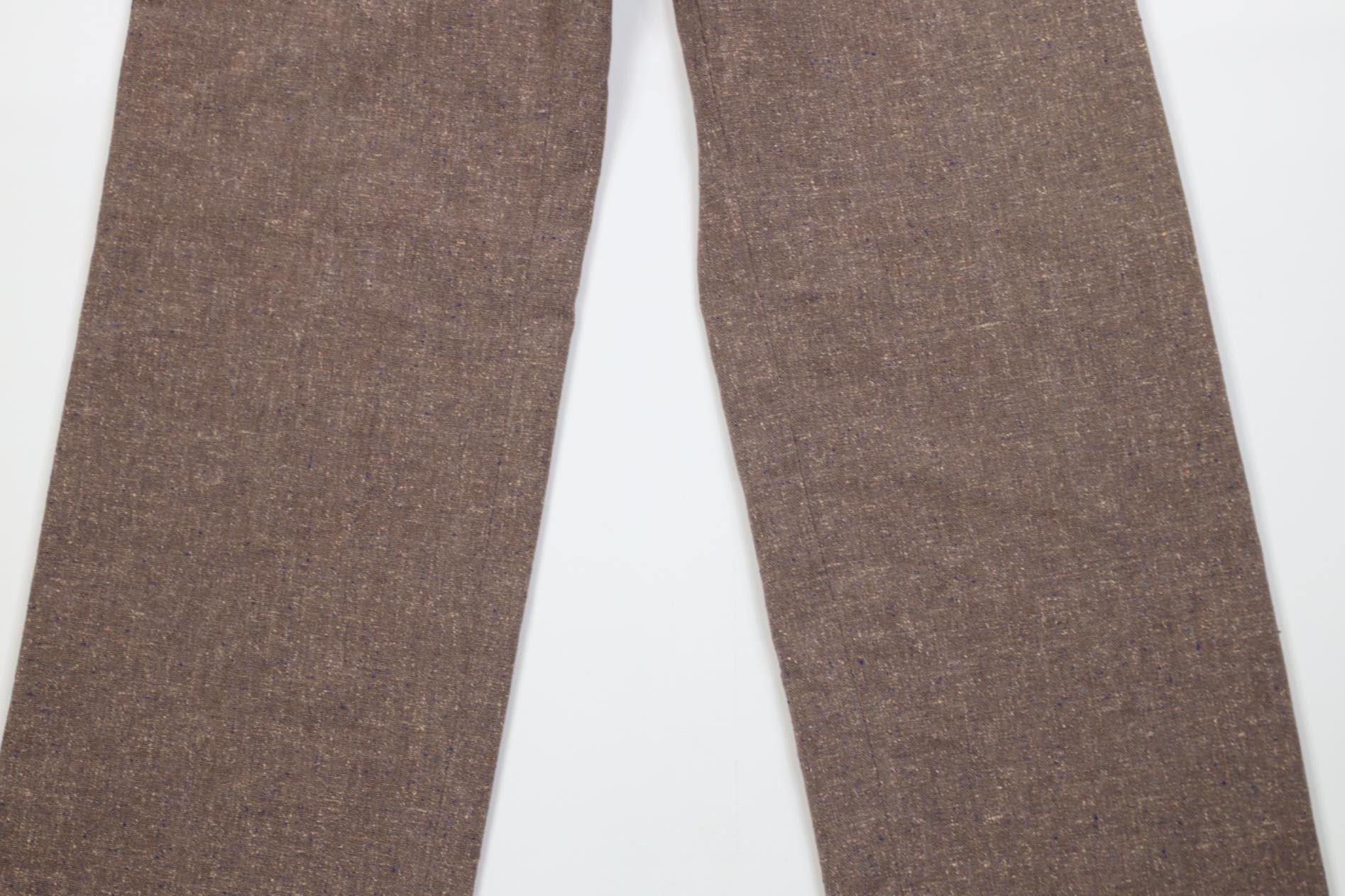 Vintage Vintage 70s Streetwear Wool Blend Knit Wide Leg Chino Pants Size US 29 - 3 Thumbnail