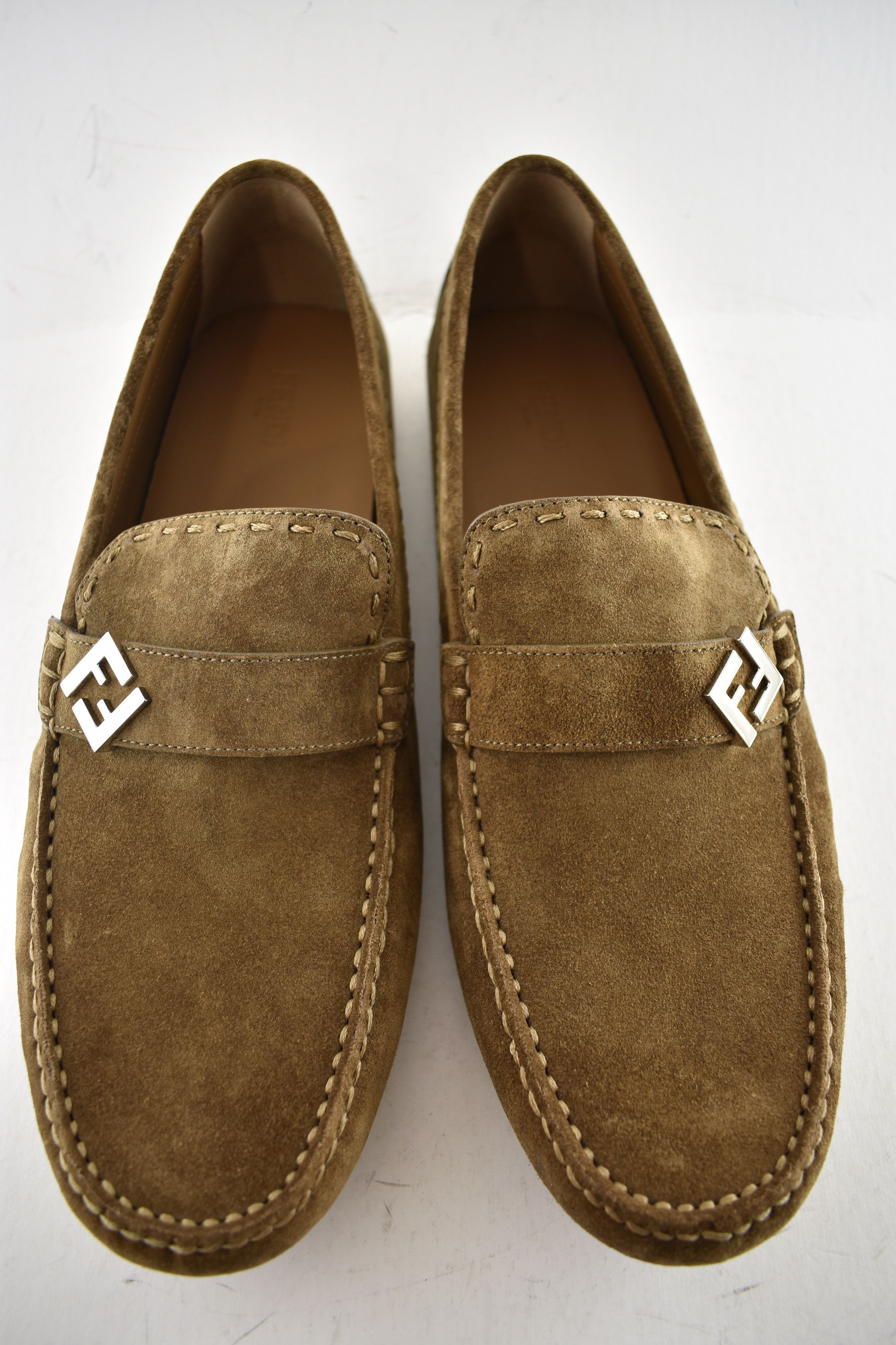 Fendi Fendi Driver Suede FF Logo Loafer Slip On Flat UK 11 US 12 Size US 12 / EU 45 - 7 Thumbnail
