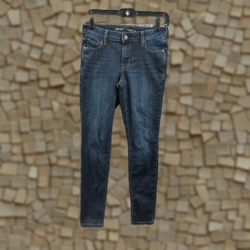 Old Navy Old Navy Rockstar Skinny Jeans Womens Size 2 Medium Wash Blue Denim 5-Pocket Regular Rise Slim Jeans Mens Womens Boys Girls Size 26" / US 2 / IT 38 - 1 Thumbnail