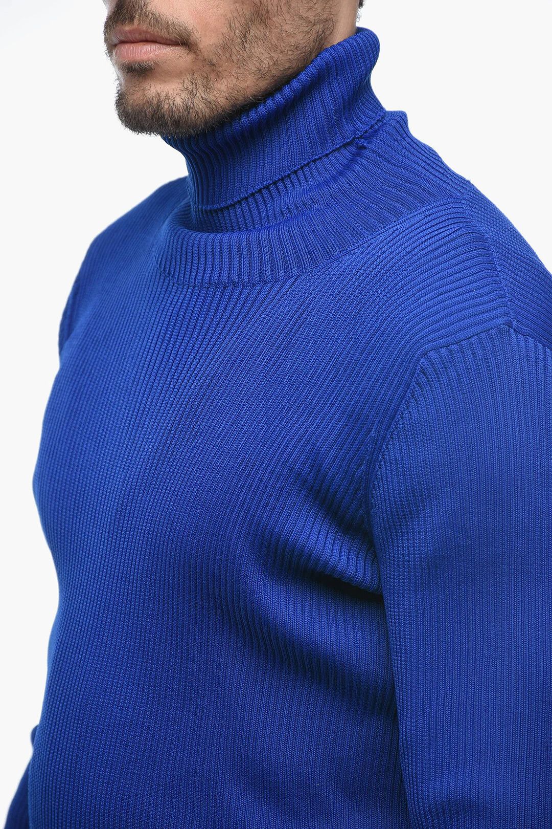 Off-White og1mm0526 Turtleneck Sweater in Blue Size US M / EU 48-50 / 2 - 3 Thumbnail