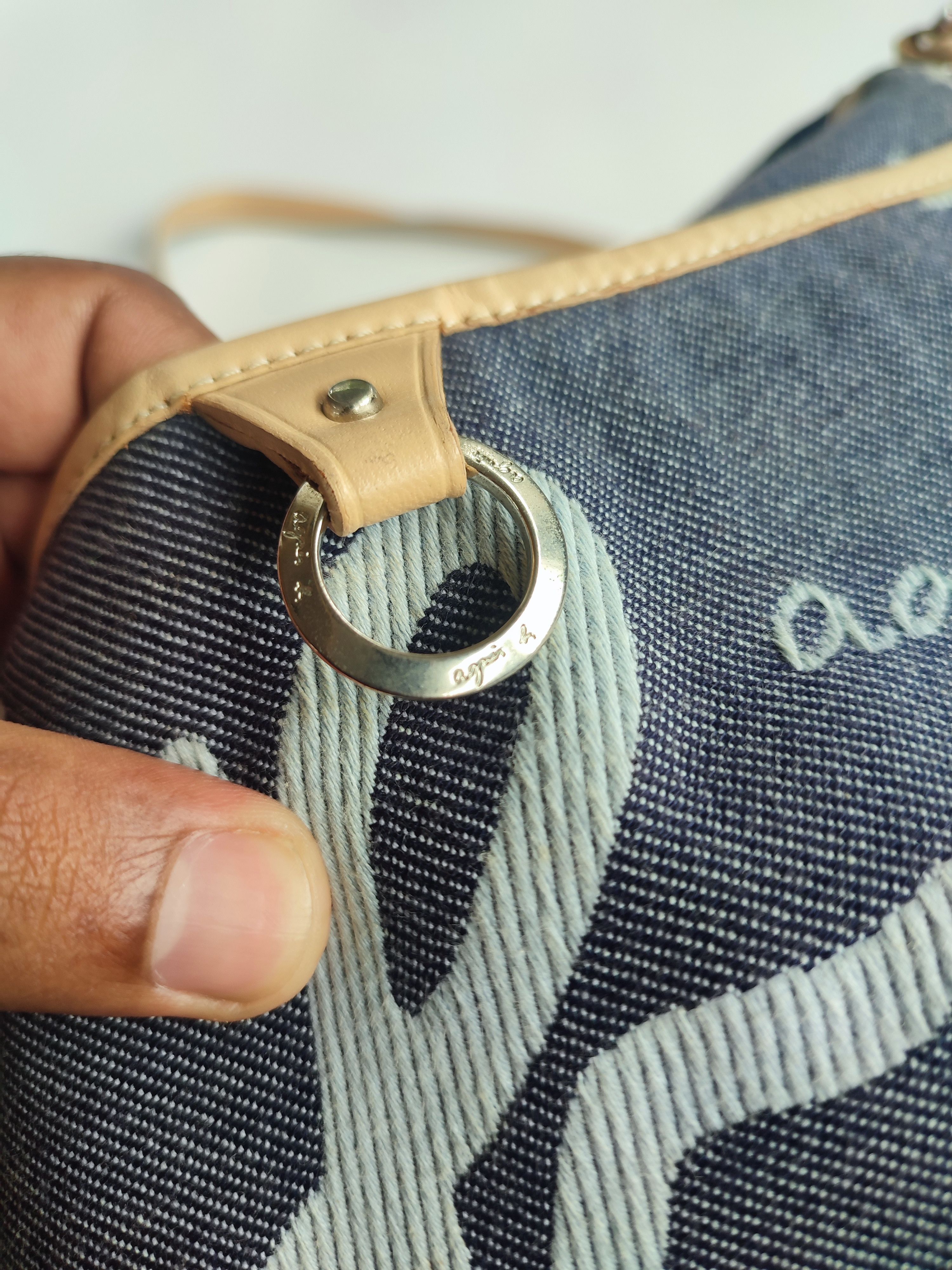 agnes b. AGNES B DENIM CROSSBODY BAG Size ONE SIZE - 4 Thumbnail