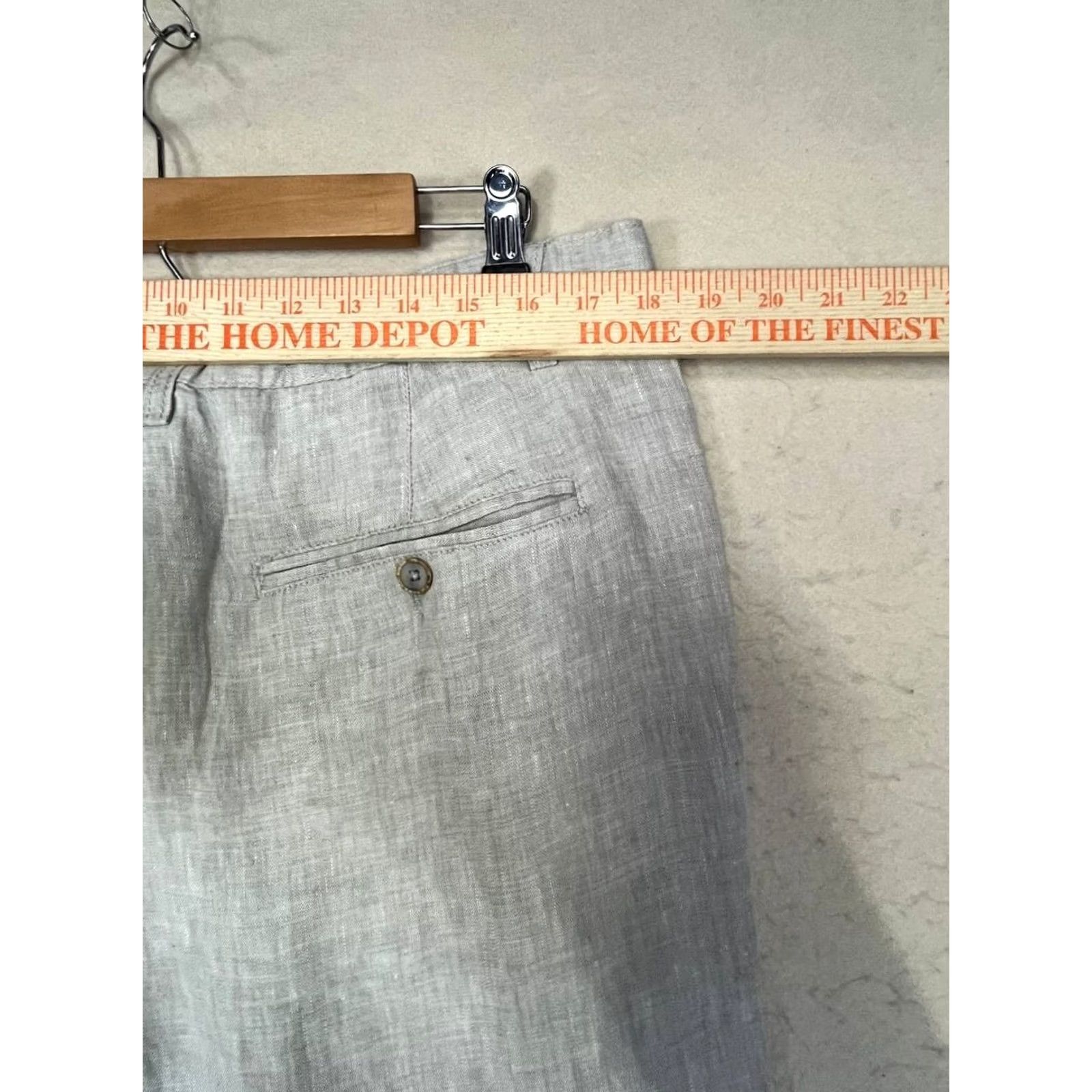 H&M H&M Men Slim Fit 38R Linen Pants Khakis Gray 31in Inseam Size Regular Vintage No Mens Size US 38 / EU 54 - 3 Thumbnail