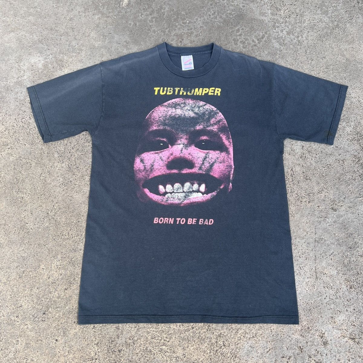 Band Tees × Rap Tees × Vintage Vintage 90s Chumbawamba Promo Tee Faded Thrashed Size US L / EU 52-54 / 3 - 3 Thumbnail