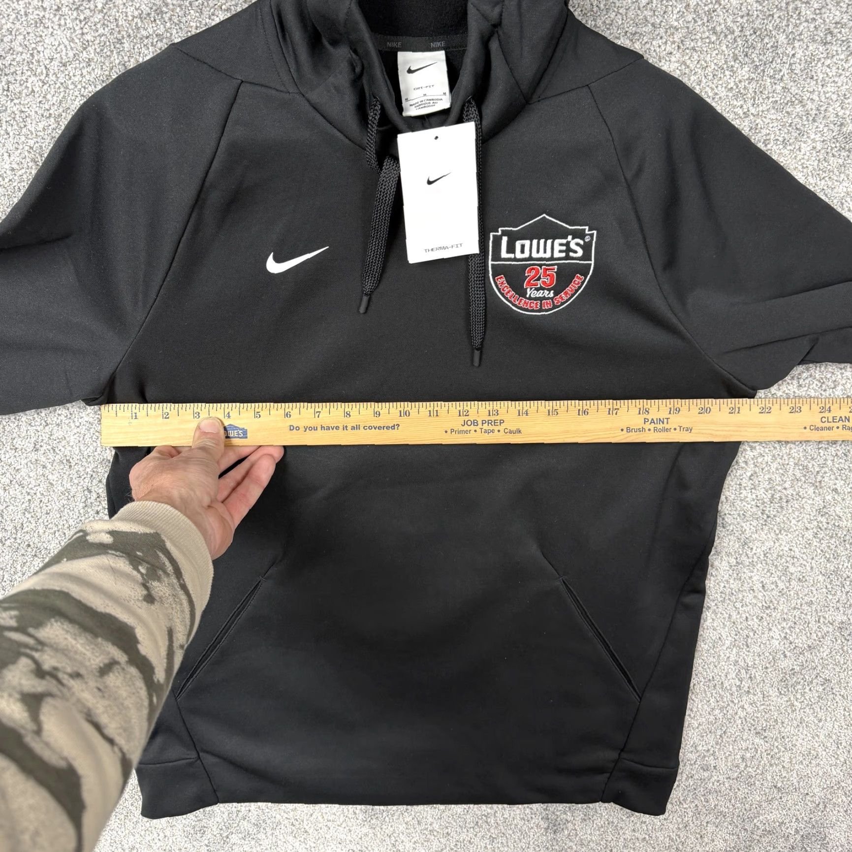 Nike Nike Therma-FIT Fleece Pullover Hoodie Mens M Black Lowes 25 Years Training NWT Size US M / EU 48-50 / 2 - 6 Thumbnail