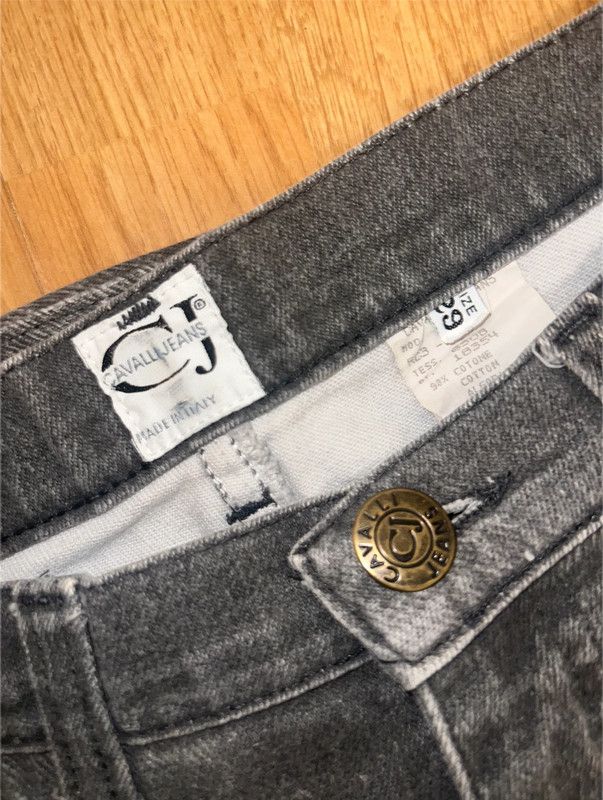 Roberto Cavalli Roberto Cavalli vintage grey straight jeans Size 29" - 3 Thumbnail