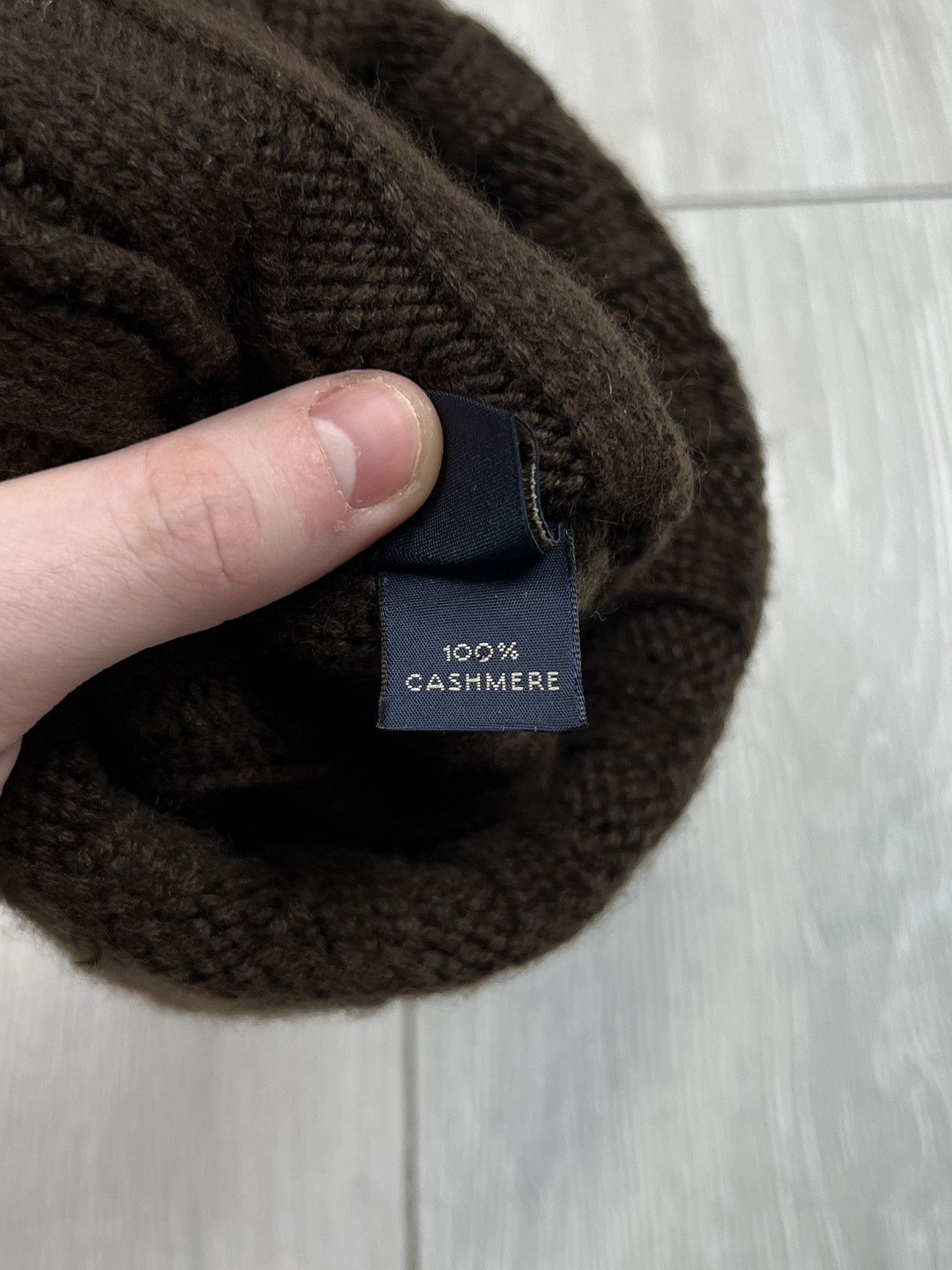 Colombo Colombo Cashmere Ribbed Knit Cap Hat (Y0087) Size ONE SIZE - 6 Thumbnail