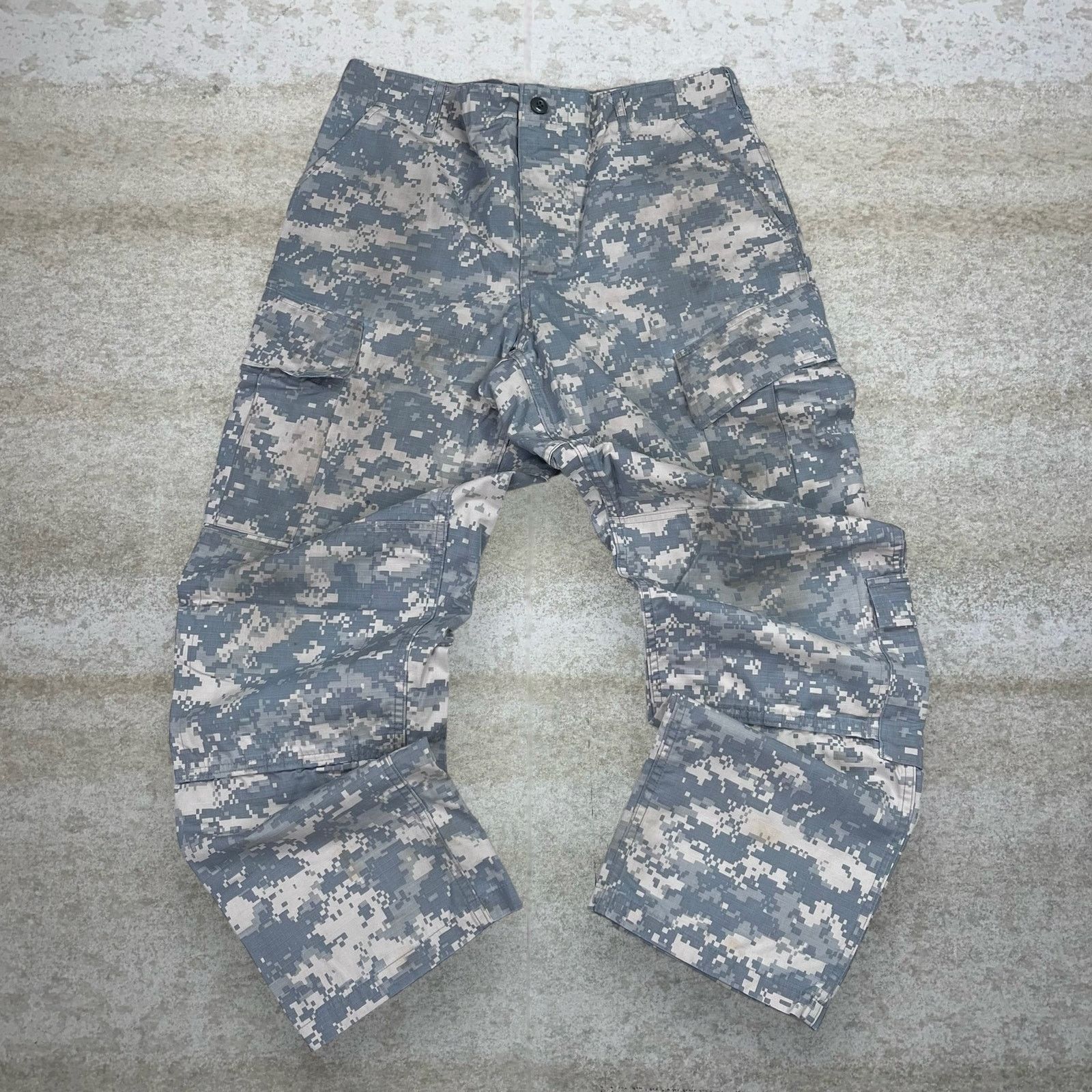 Vintage Vintage 90s Military Camo Tactical Pants 32x30 Double Knees Size US 32 / EU 48 - 2 Thumbnail
