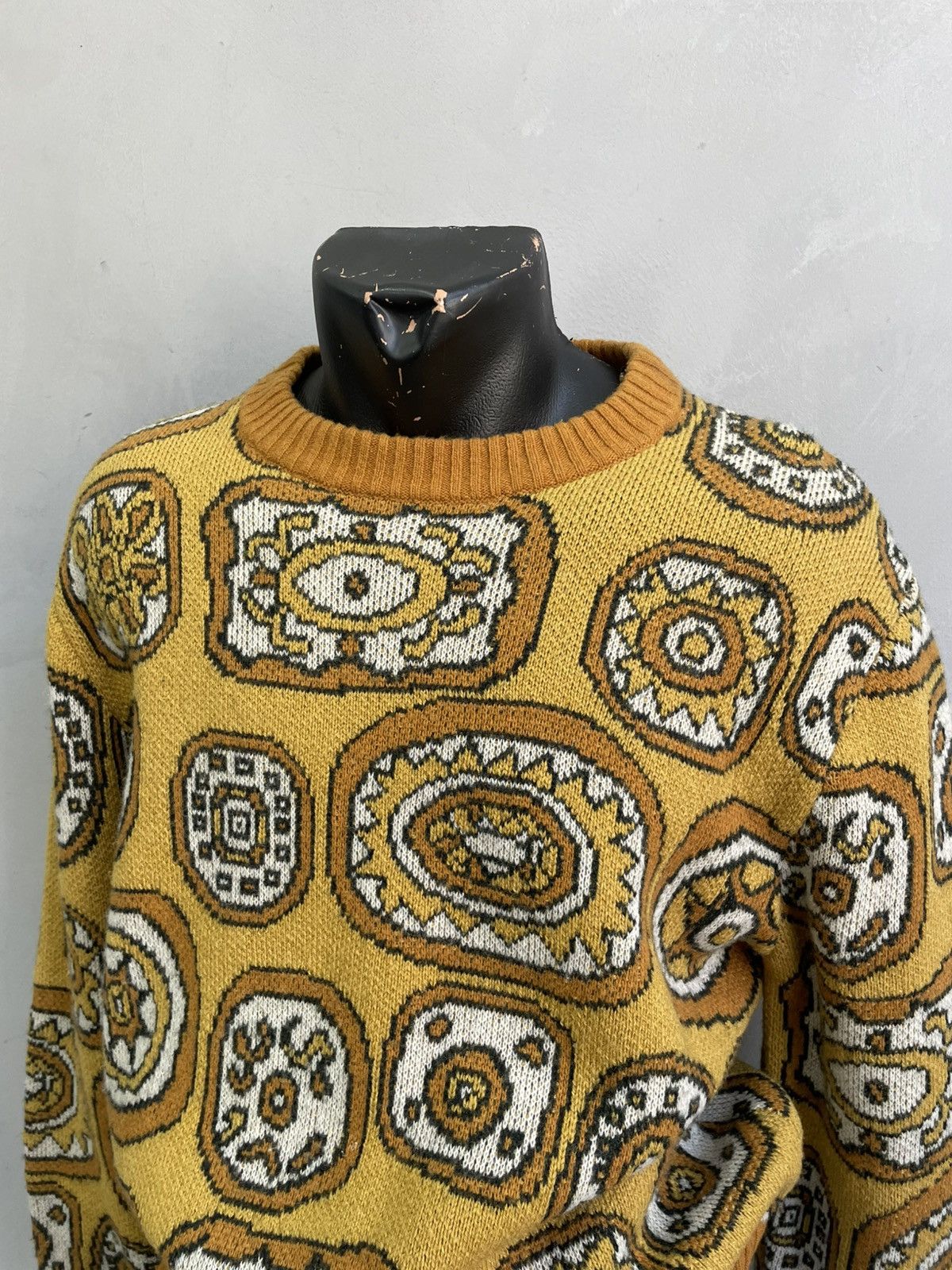 Levi's Vintage Clothing Levis vintage crazy print 90s wool sweater y2k Size US M / EU 48-50 / 2 - 3 Thumbnail