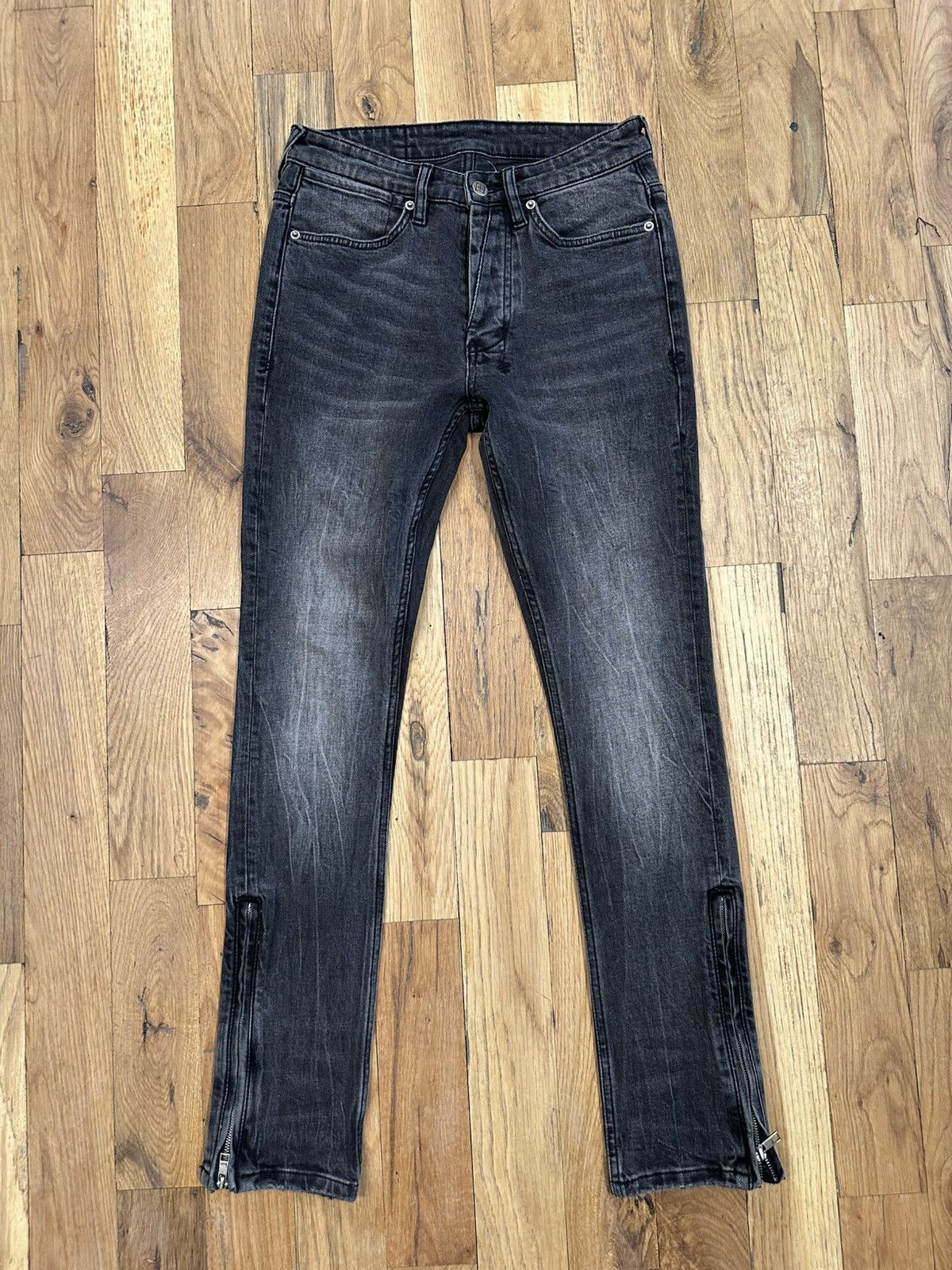 Ksubi Ksubi Zipper Flare Plain Gray Denim Jeans Size 28 Size US 28 / EU 44 - 1 Thumbnail