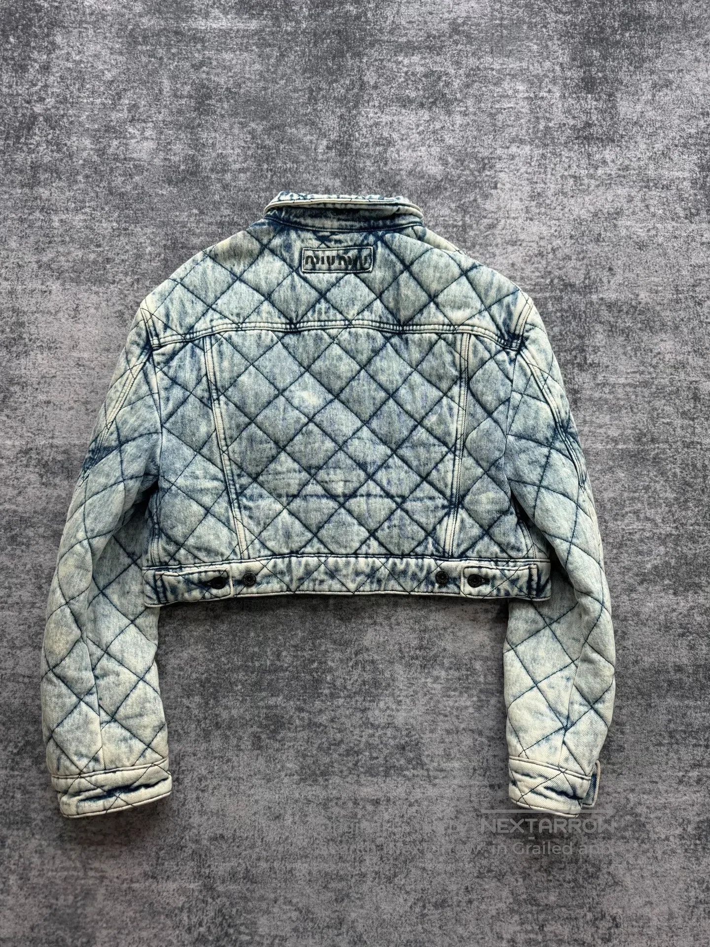 Other Miu Miu Washed Distressed Denim Padded Jacket| Size M / US 6-8 / IT 42-44 - 2 Thumbnail
