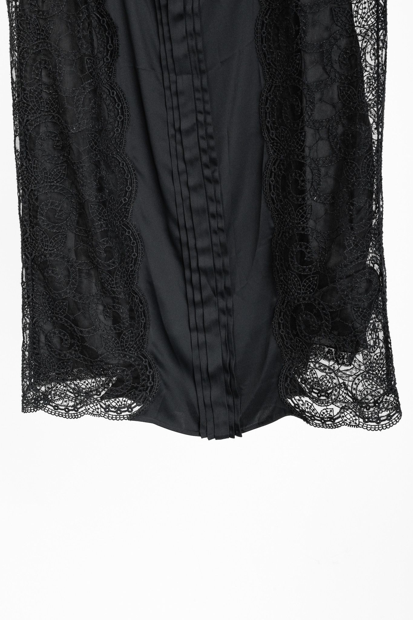 Prada Prada Black Satin Lace-Trim Slip Dress Size M / US 6-8 / IT 42-44 - 6 Thumbnail