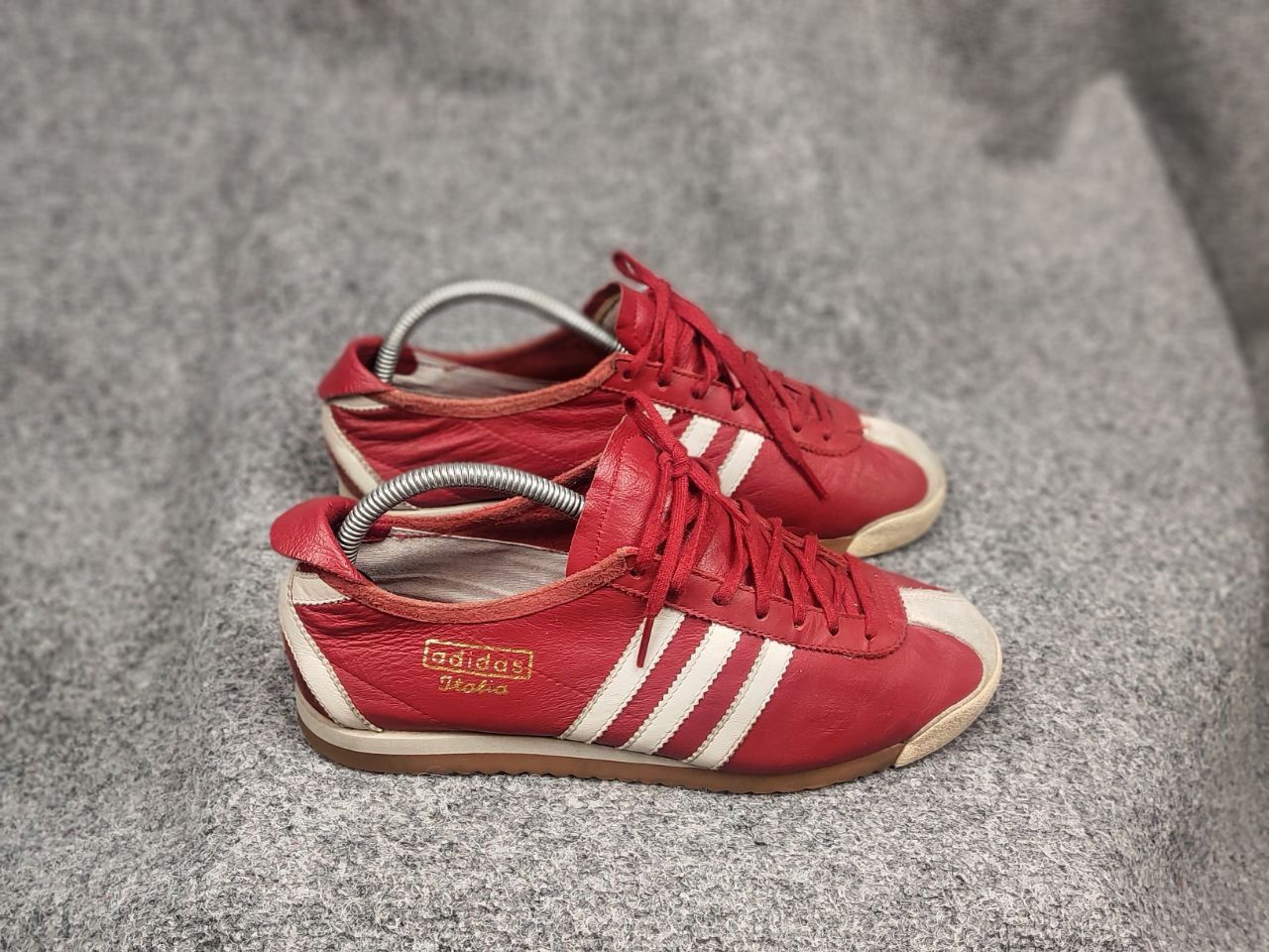 Adidas Vintage 2003 Adidas Italia Leather Red Retro Sneakers Size US 8 / EU 41 - 6 Thumbnail