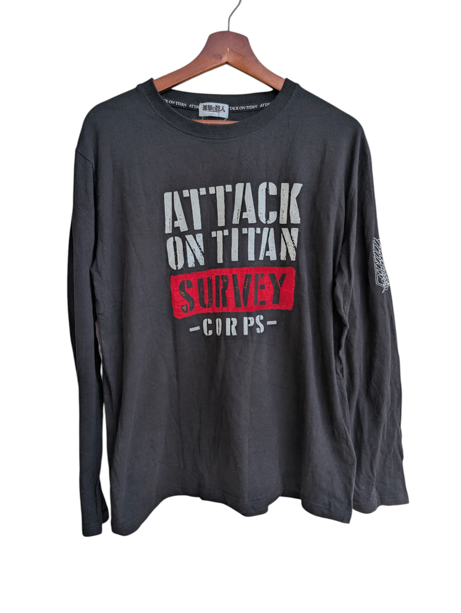 Anime Attack of The Titan'Survey Corps Official Long Sleeve Shirt Size US M / EU 48-50 / 2 - 1 Thumbnail