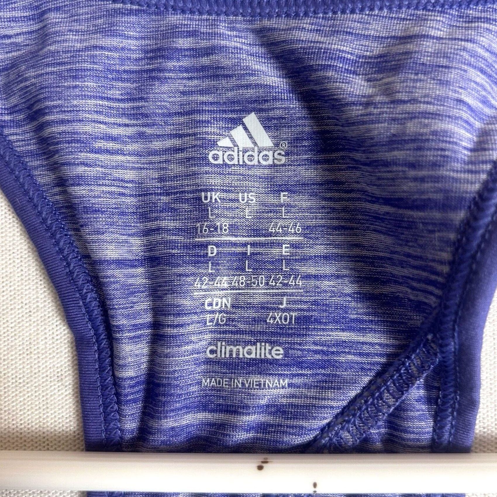 Adidas Adidas Climalite Womens Large Blue Crossback Tank Top Gym Fitness Racerback Pullover Athletic Activewear Size L / US 10 / IT 46 - 3 Thumbnail