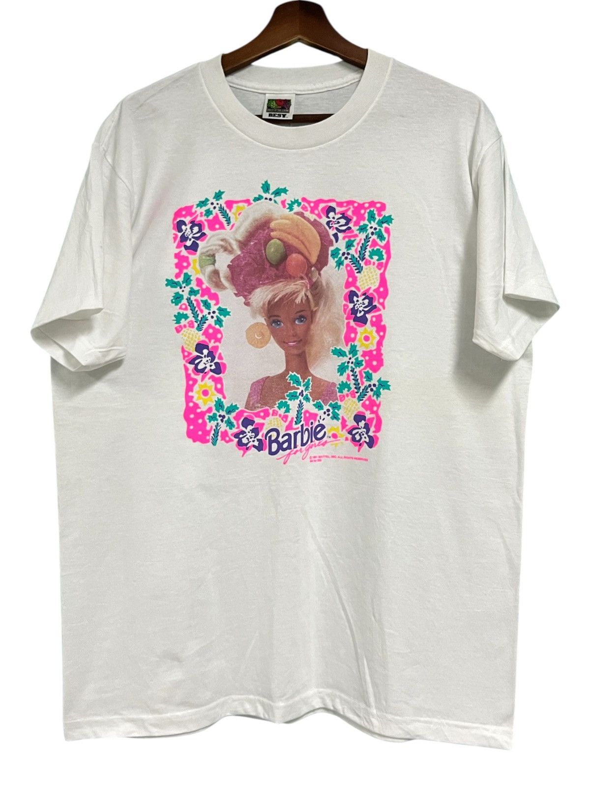 Vintage Vintage Barbie 90s t shirt Size US L / EU 52-54 / 3 - 1 Thumbnail