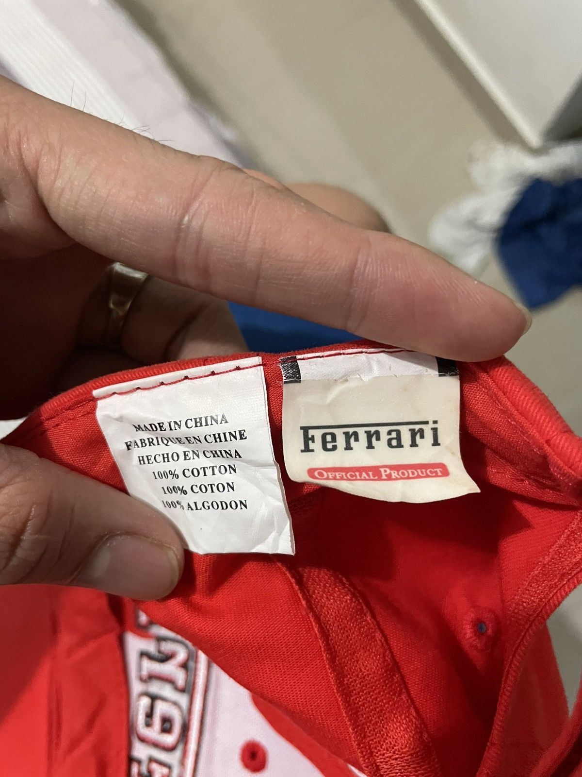 Ferrari ferari hats red Size ONE SIZE - 4 Thumbnail