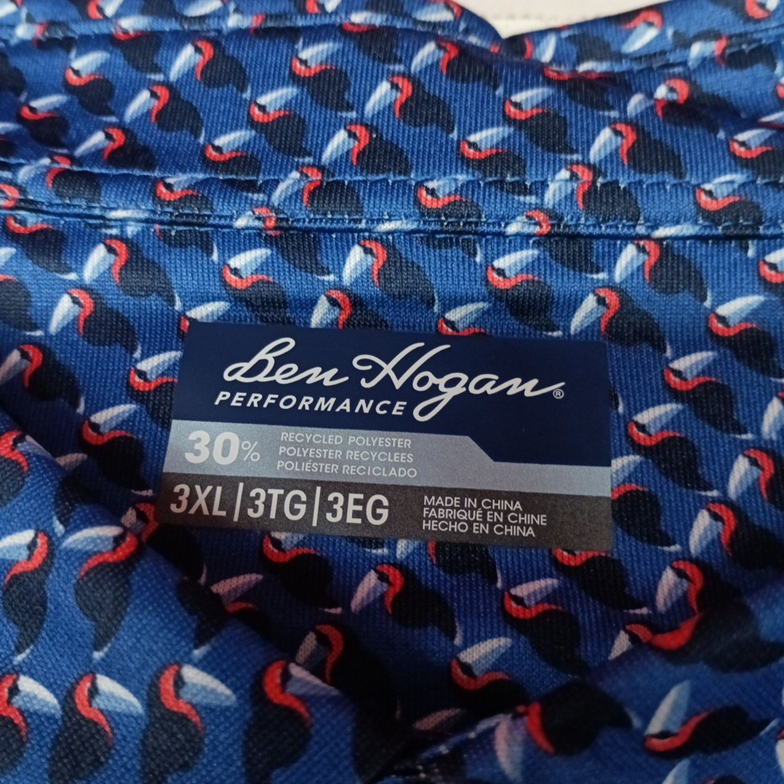 Other Ben Hogan Performance Polo Shirt Men's Size 3XL 54/56 Blue Size US XXL / EU 58 / 5 - 3 Thumbnail