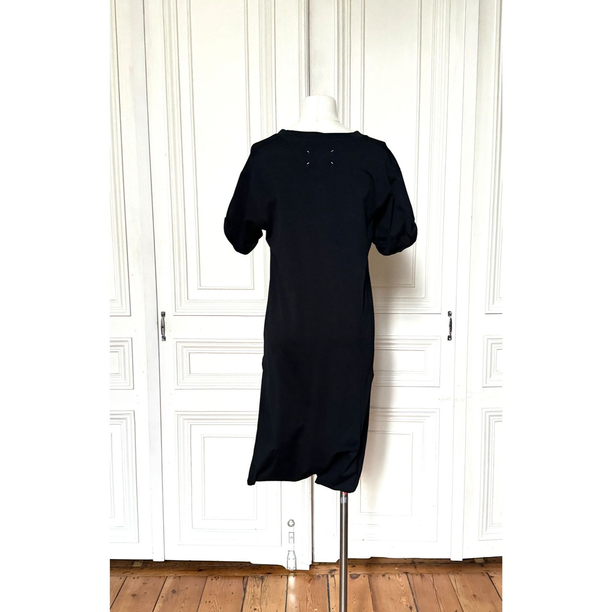 Maison Margiela SS 2008 Black Jersey Cocoon Dress Size M / US 6-8 / IT 42-44 - 2 Thumbnail