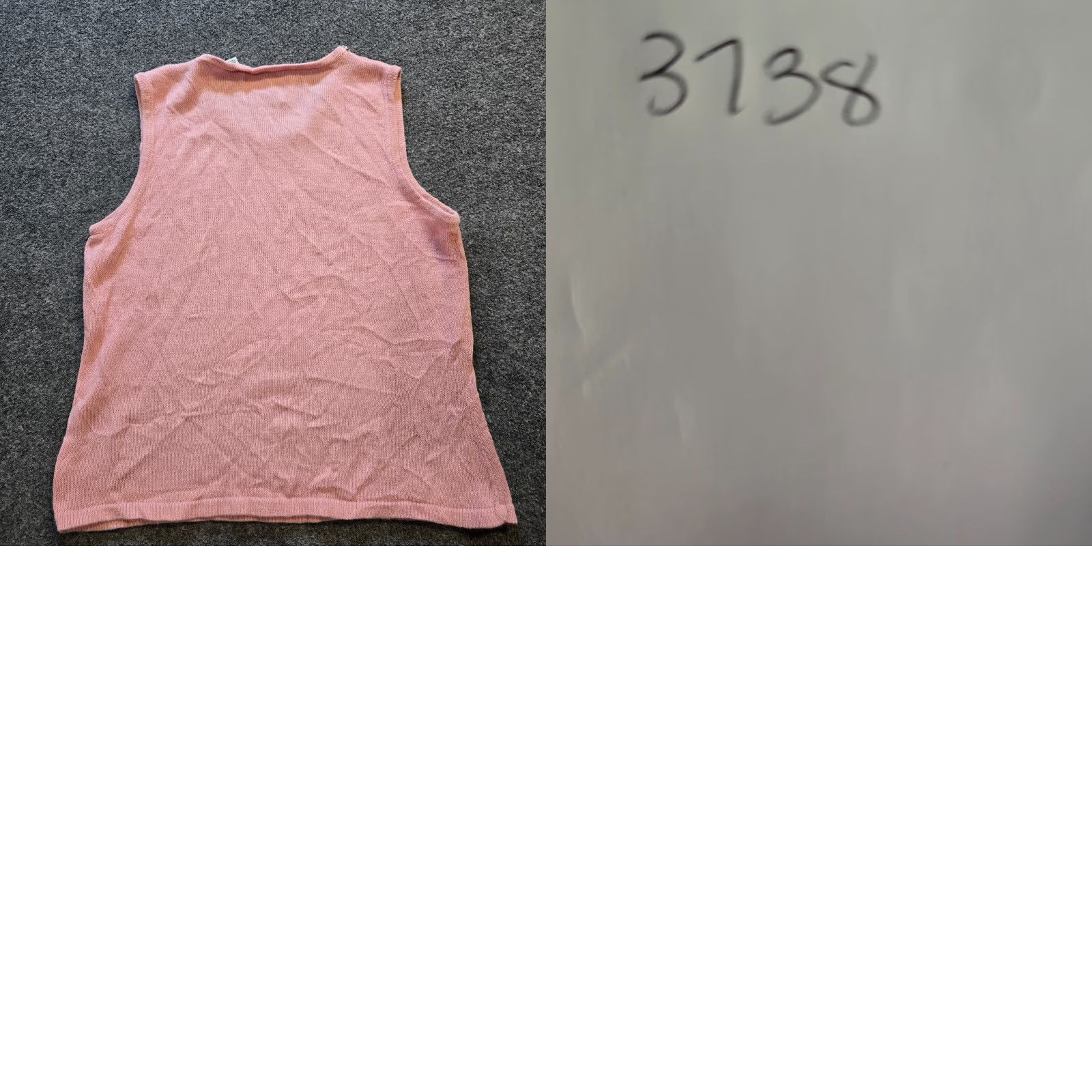 Vintage Storybook Knits Tank Womens Large Pink Beaded Sleeveless Cottage Core Size L / US 10 / IT 46 - 8 Thumbnail