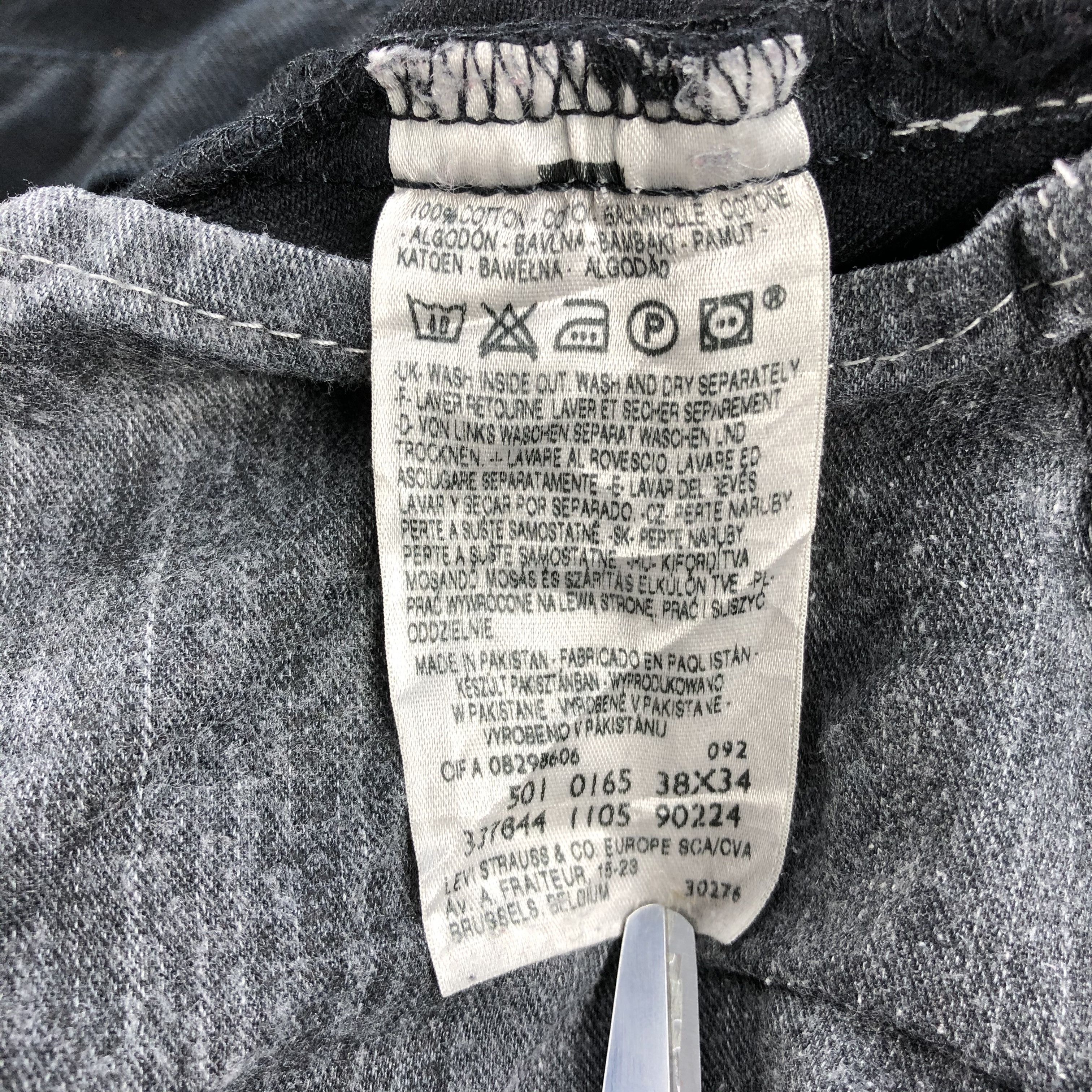 Levi's Vintage 90s Distress Levis 501 Jeans-J1405 Size US 39 - 11 Thumbnail